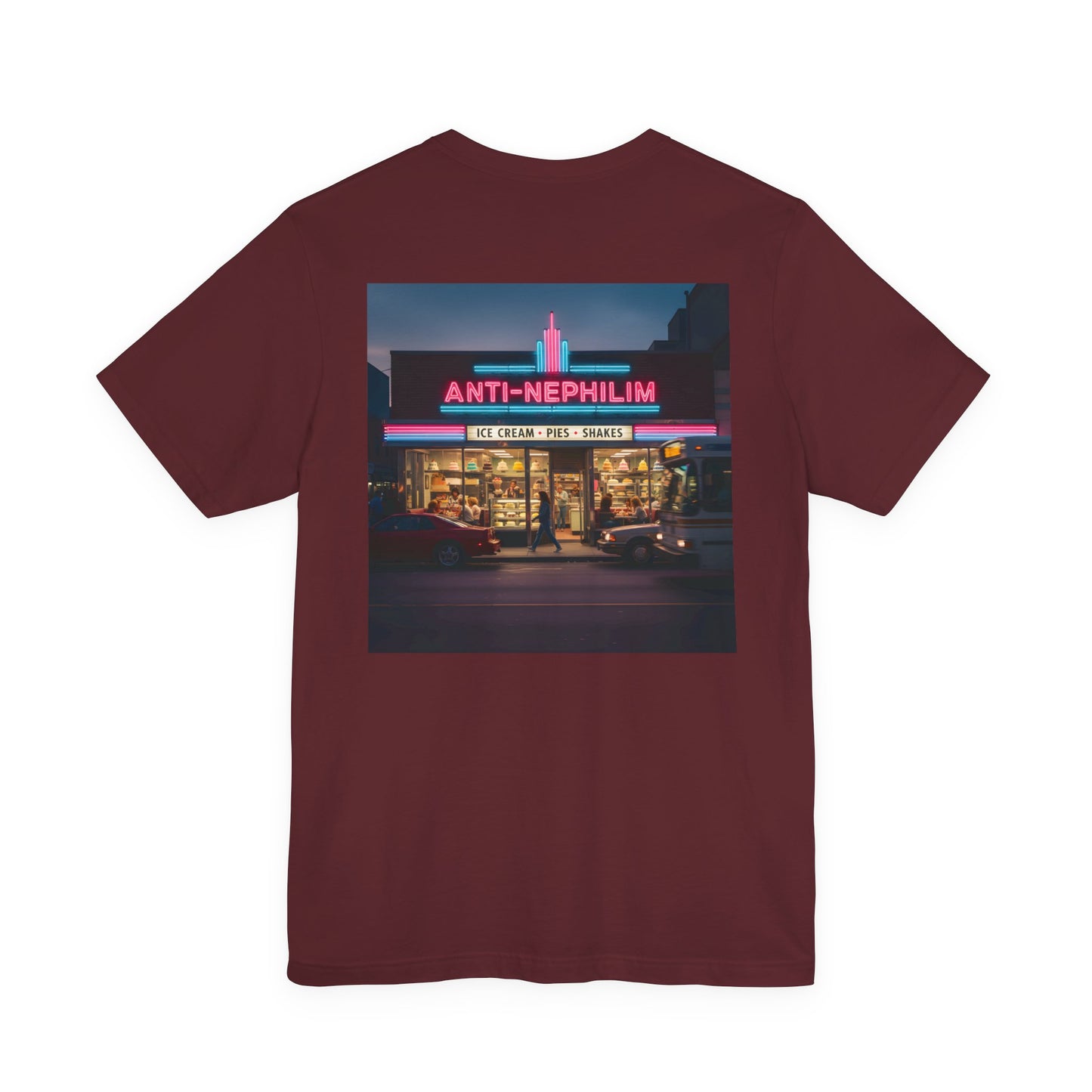 Retro dessert diner anti nephilim t-shirt (unisex), Kirk Ave. Apparel