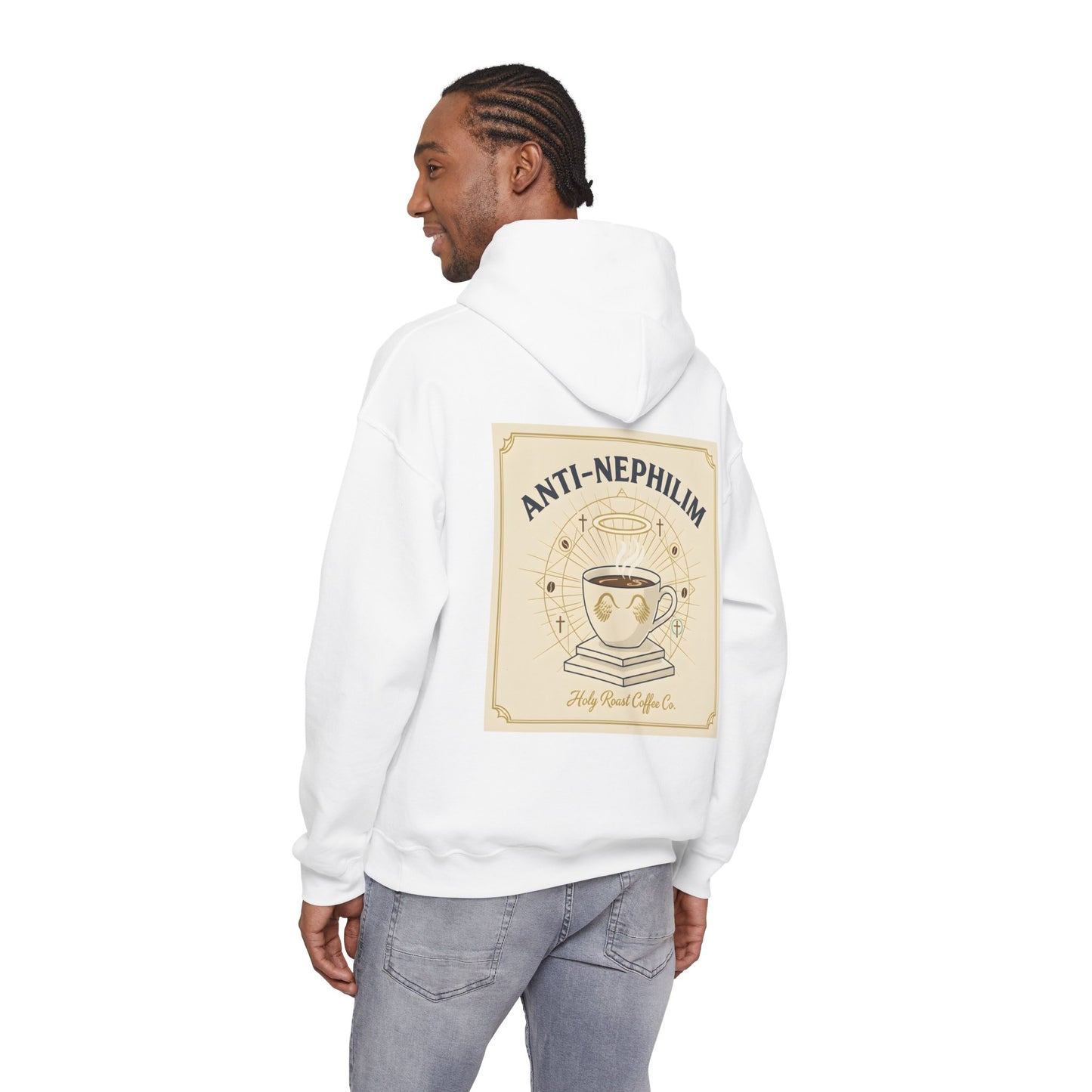 Retro coffee anti-nephilim hoodie (unisex), Kirk Ave. Apparel