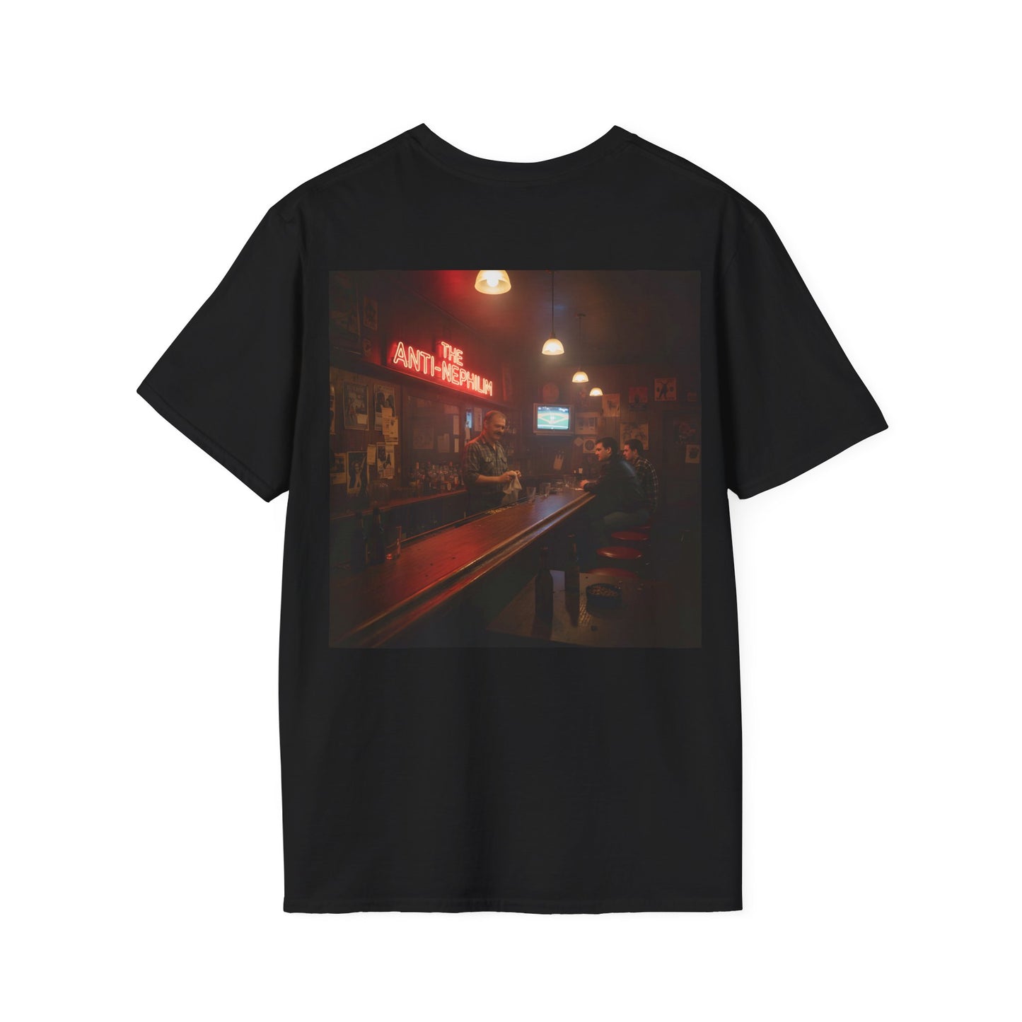 Neon bar scene anti nephilim t shirt —  Kirk Ave. Apparel