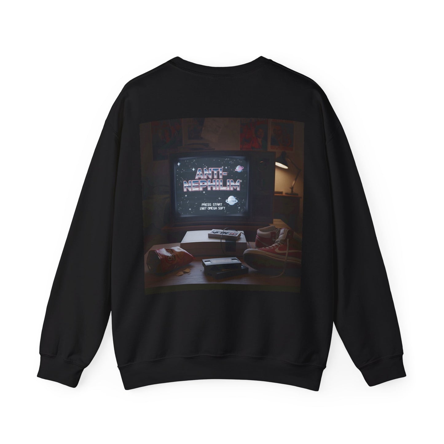 Retro gamer anti-nephilim sweatshirt (unisex), Kirk Ave. Apparel