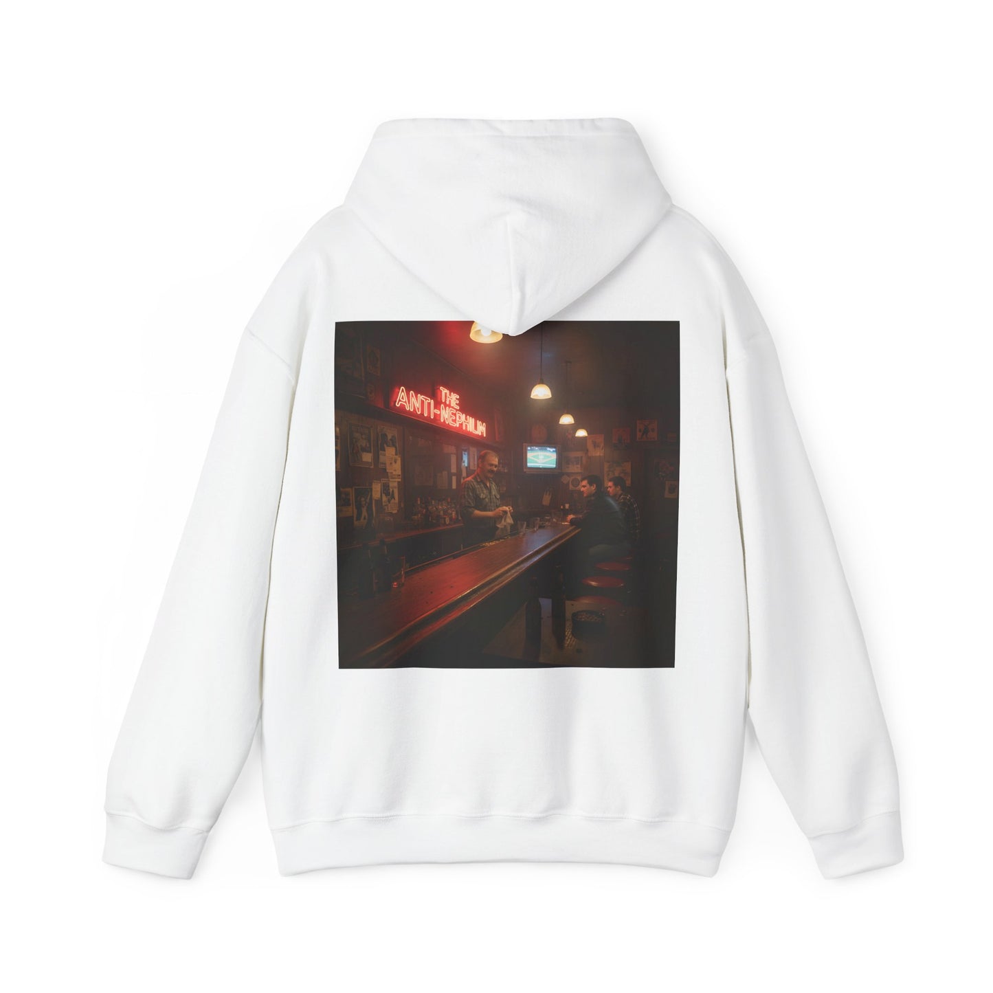 Retro neon dive bar anti nephilim hoodie (unisex), Kirk Ave. Apparel