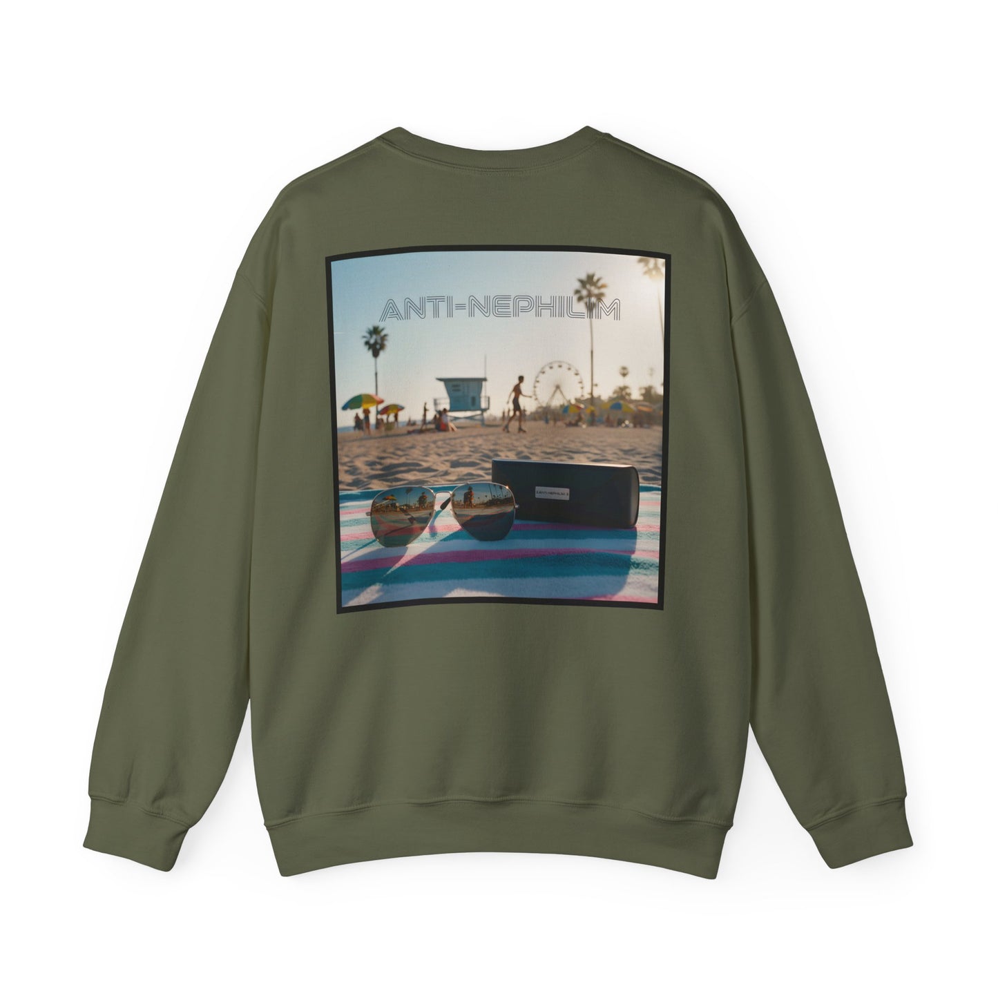 Beach shades anti nephilim sweatshirt, Kirk Ave. Apparel