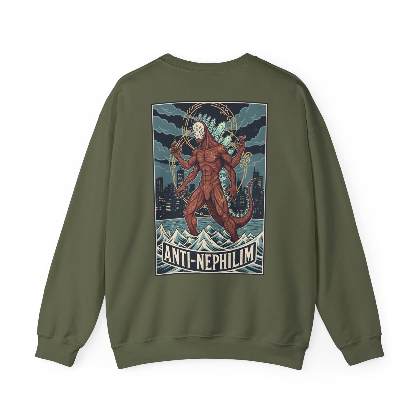 Kaiju anti nephilim sweatshirt (unisex), Kirk Ave. Apparel