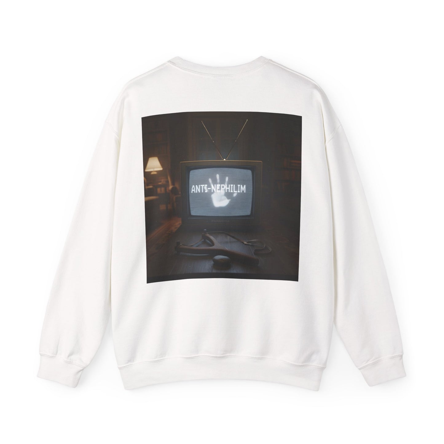Retro TV anti nephilim sweatshirt (unisex), Kirk Ave. Apparel