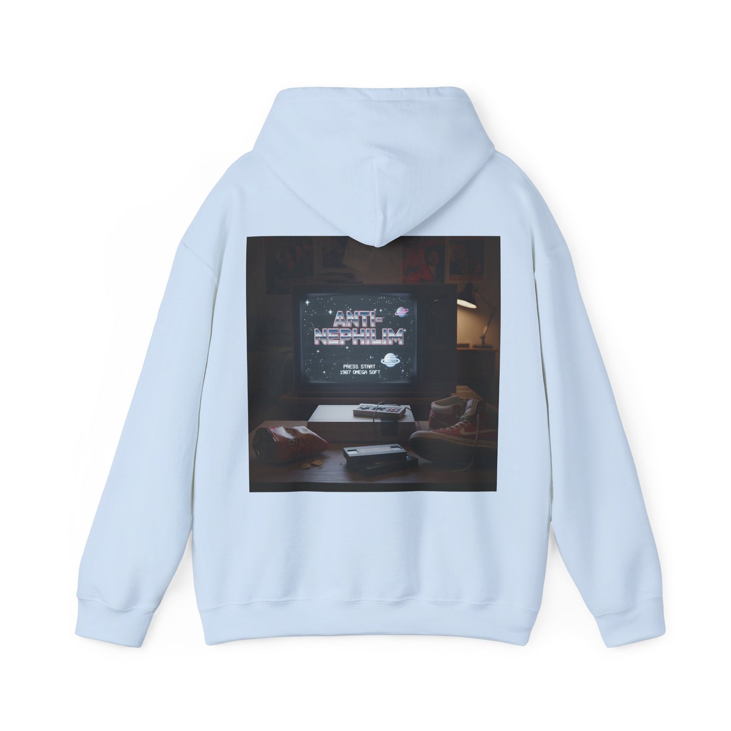 Retro gamer anti-nephilim hoodie (unisex), Kirk Ave. Apparel