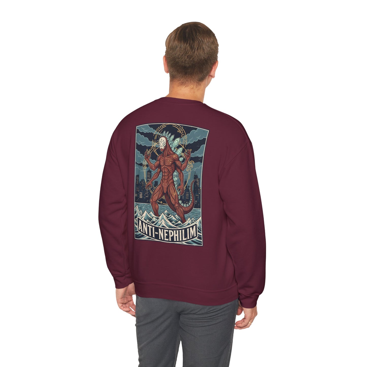Kaiju anti nephilim sweatshirt (unisex), Kirk Ave. Apparel