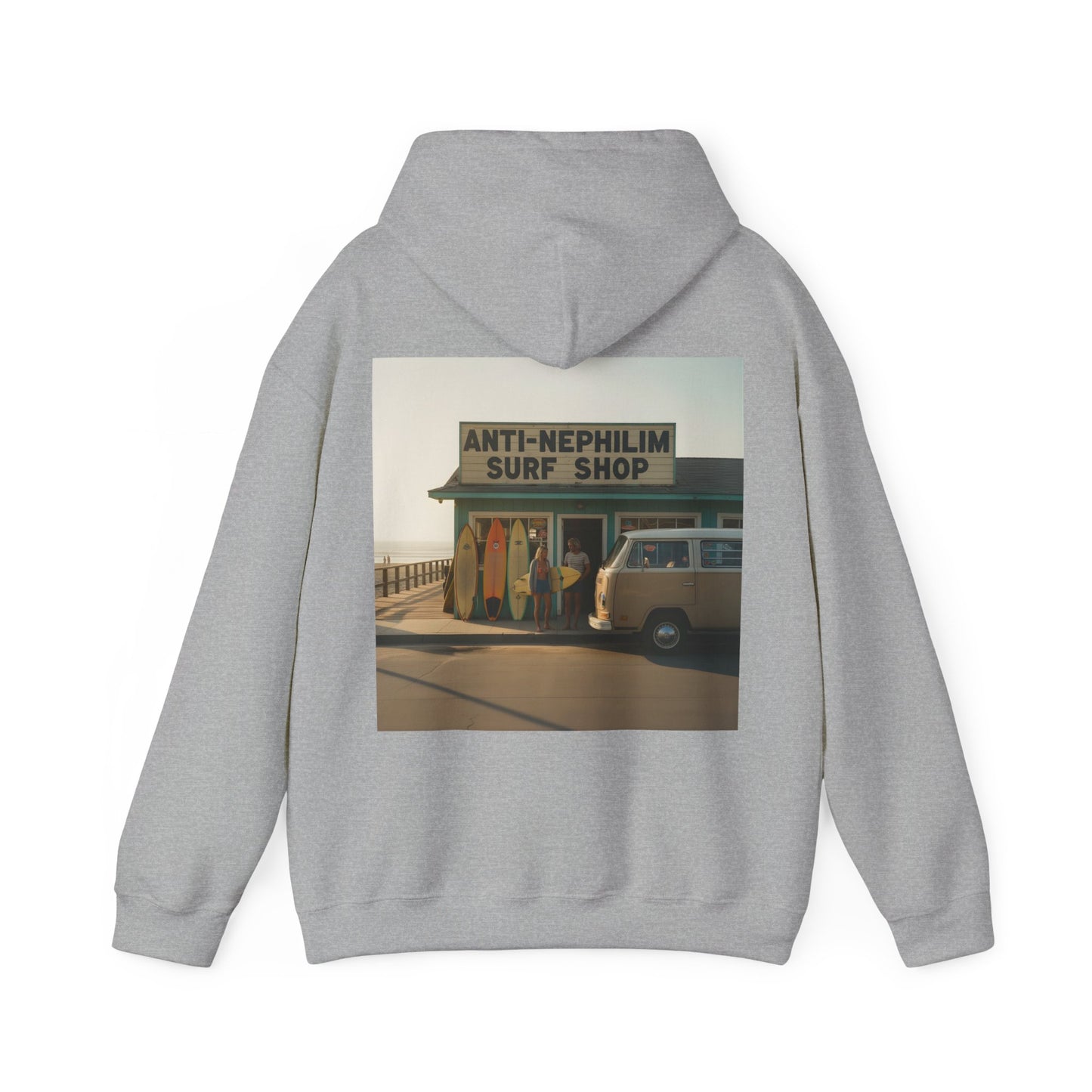 Retro surf anti nephilim hoodie (unisex), Kirk Ave. Apparel