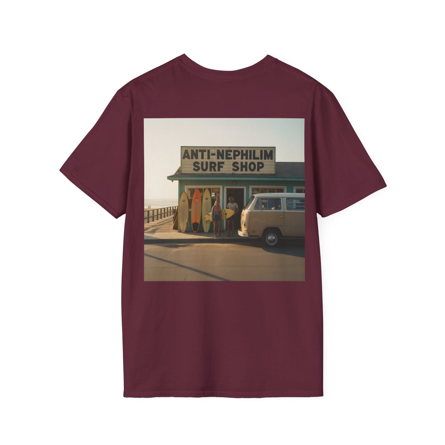 Retro surf anti nephilim t shirt (unisex), Kirk Ave. Apparel
