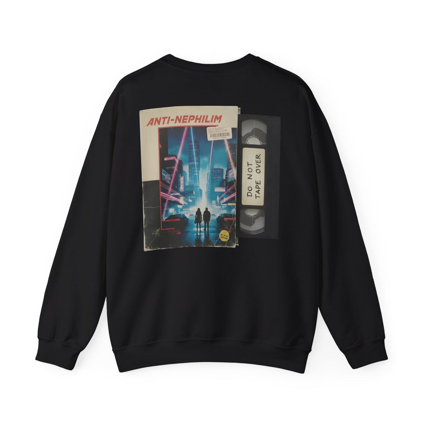Retro vhs sci-fi anti nephilim sweatshirt (unisex), Kirk Ave. Apparel
