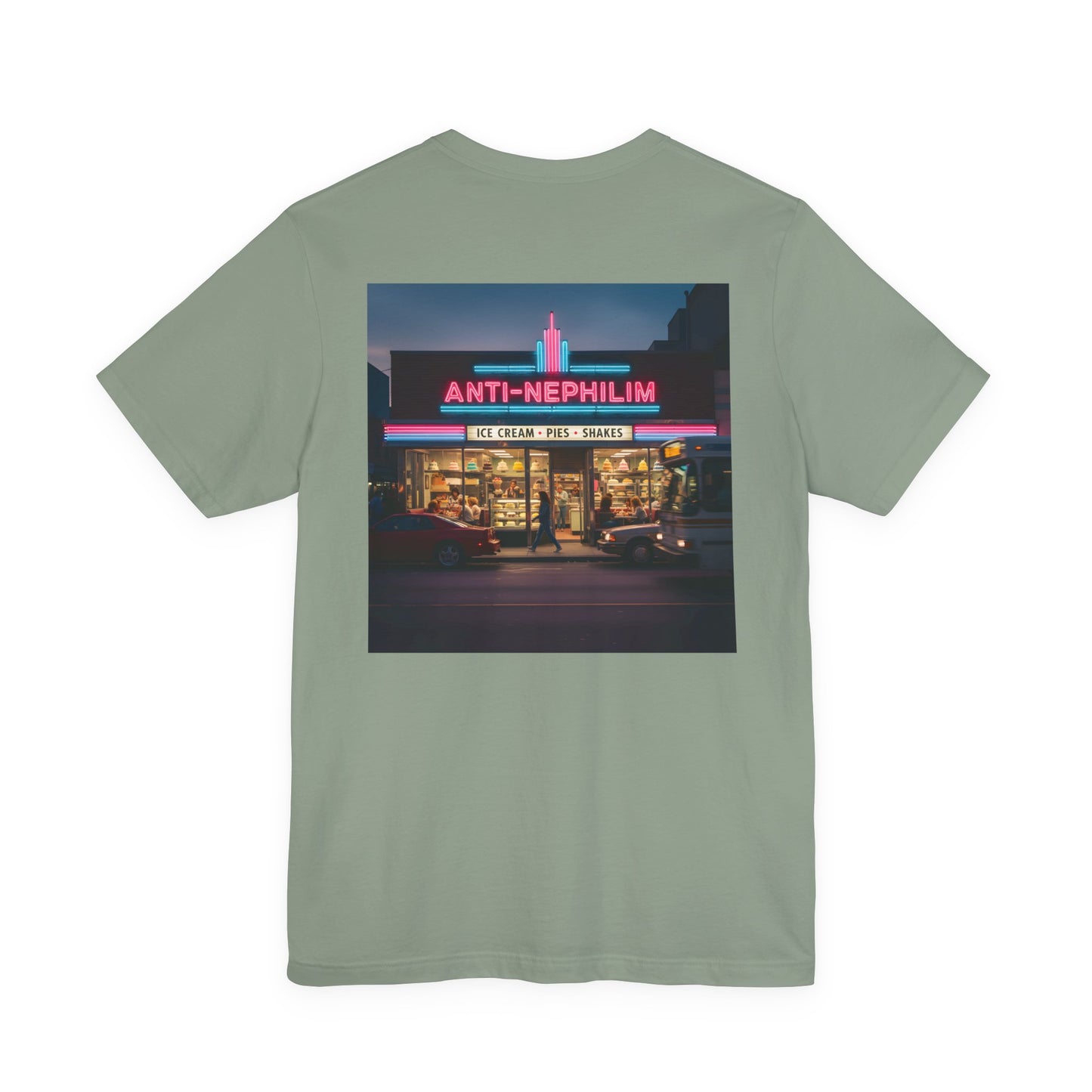 Retro dessert diner anti nephilim t-shirt (unisex), Kirk Ave. Apparel