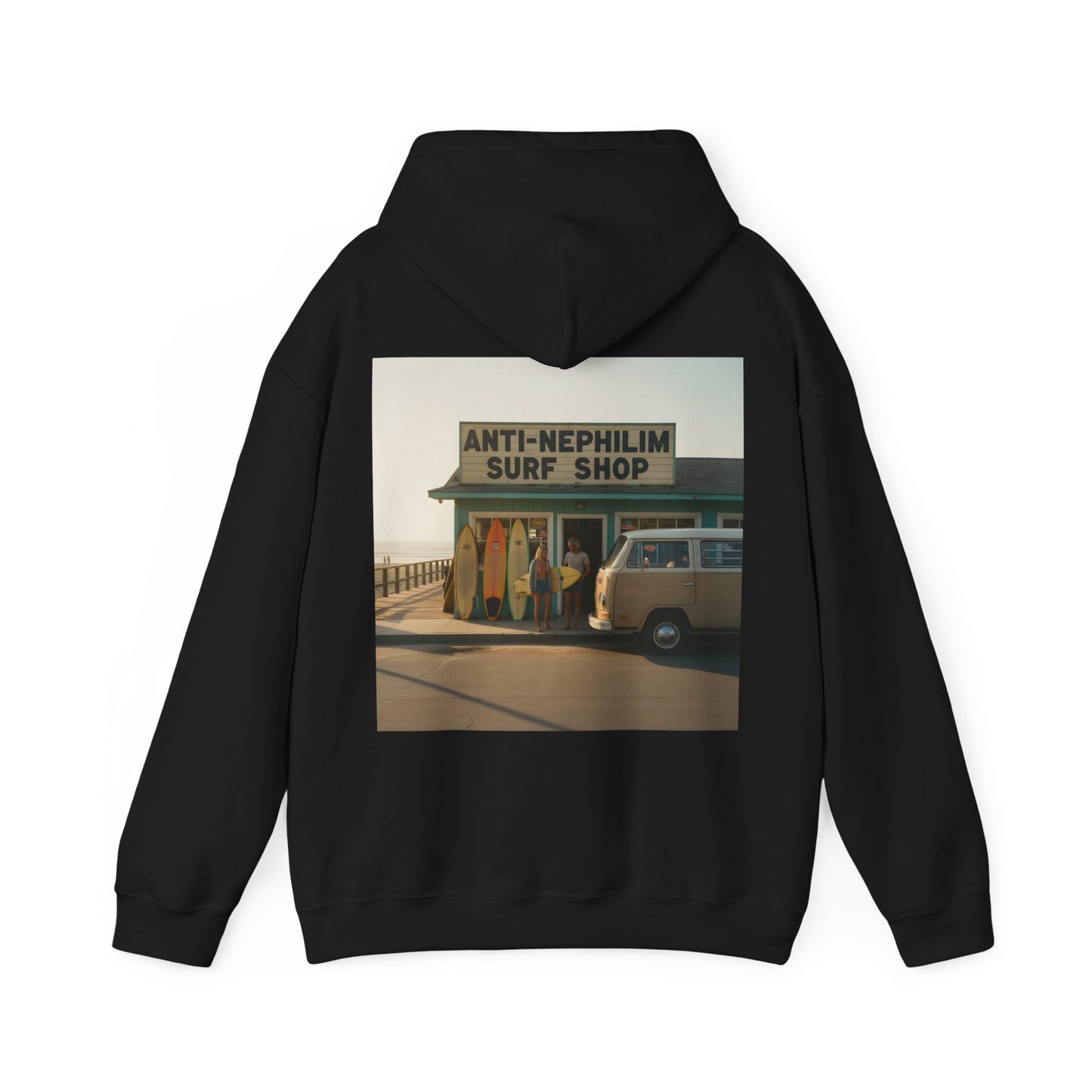 Retro surf anti nephilim hoodie (unisex), Kirk Ave. Apparel
