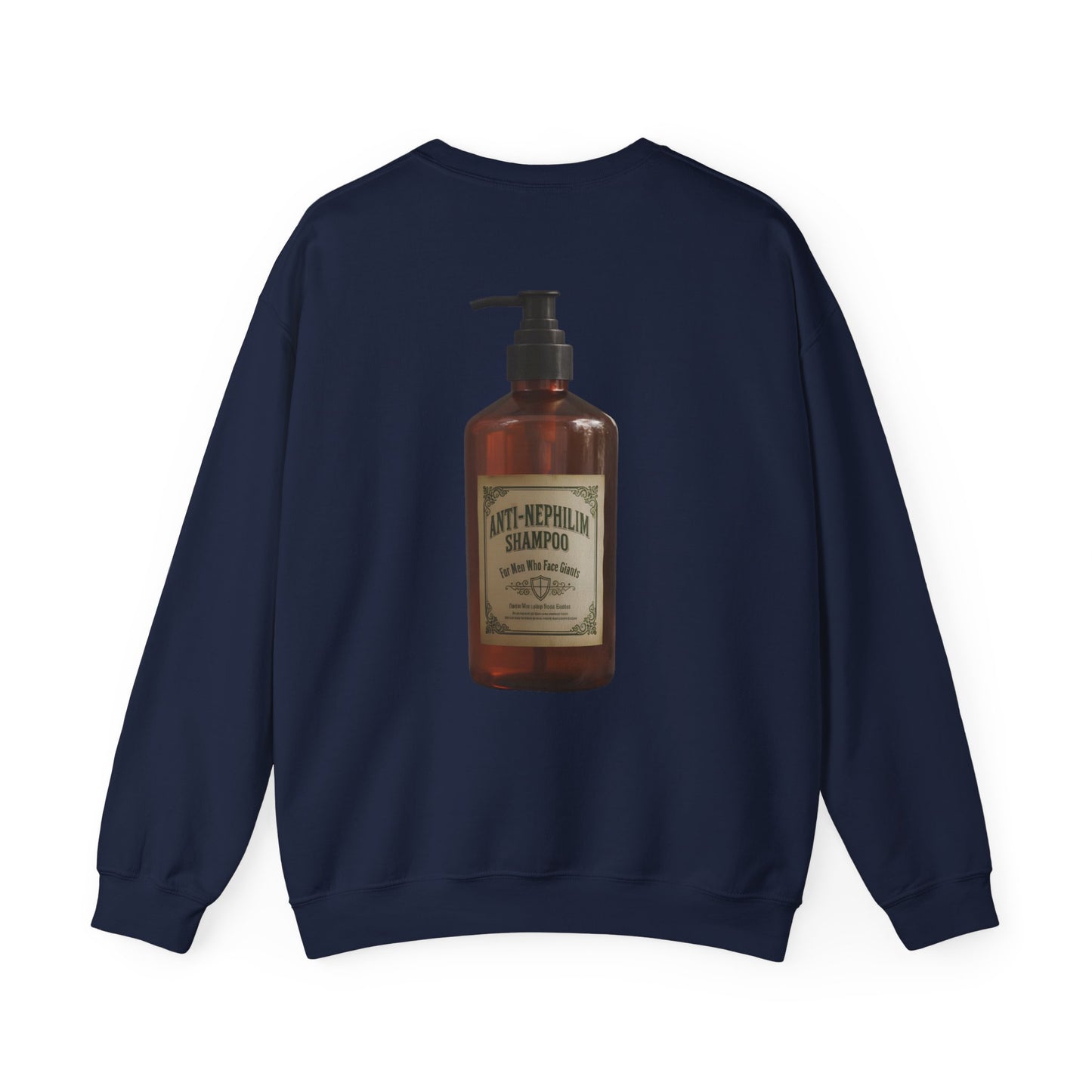 Anti nephilim shampoo sweatshirt (unisex), Kirk Ave. Apparel