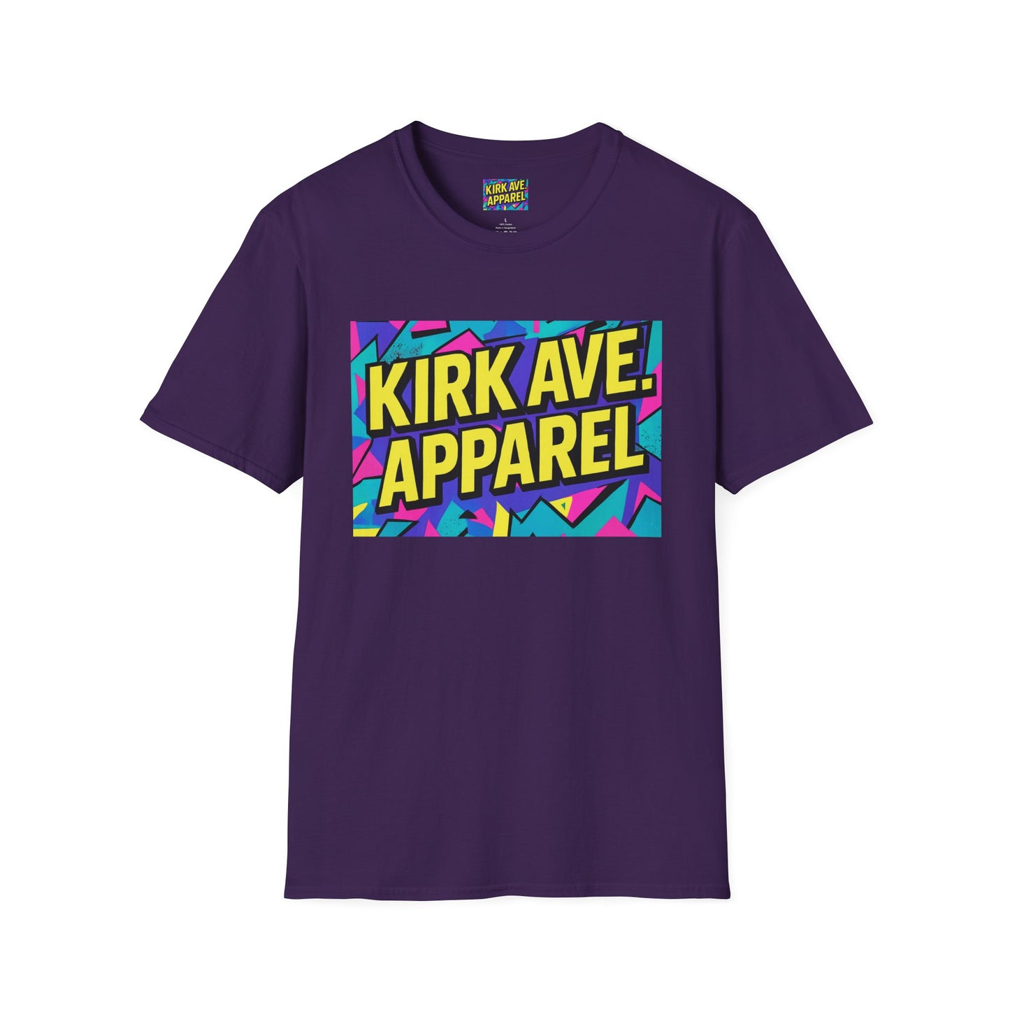 Retro Logo T‑Shirt — Kirk Ave. Apparel 90s Graphic Tee