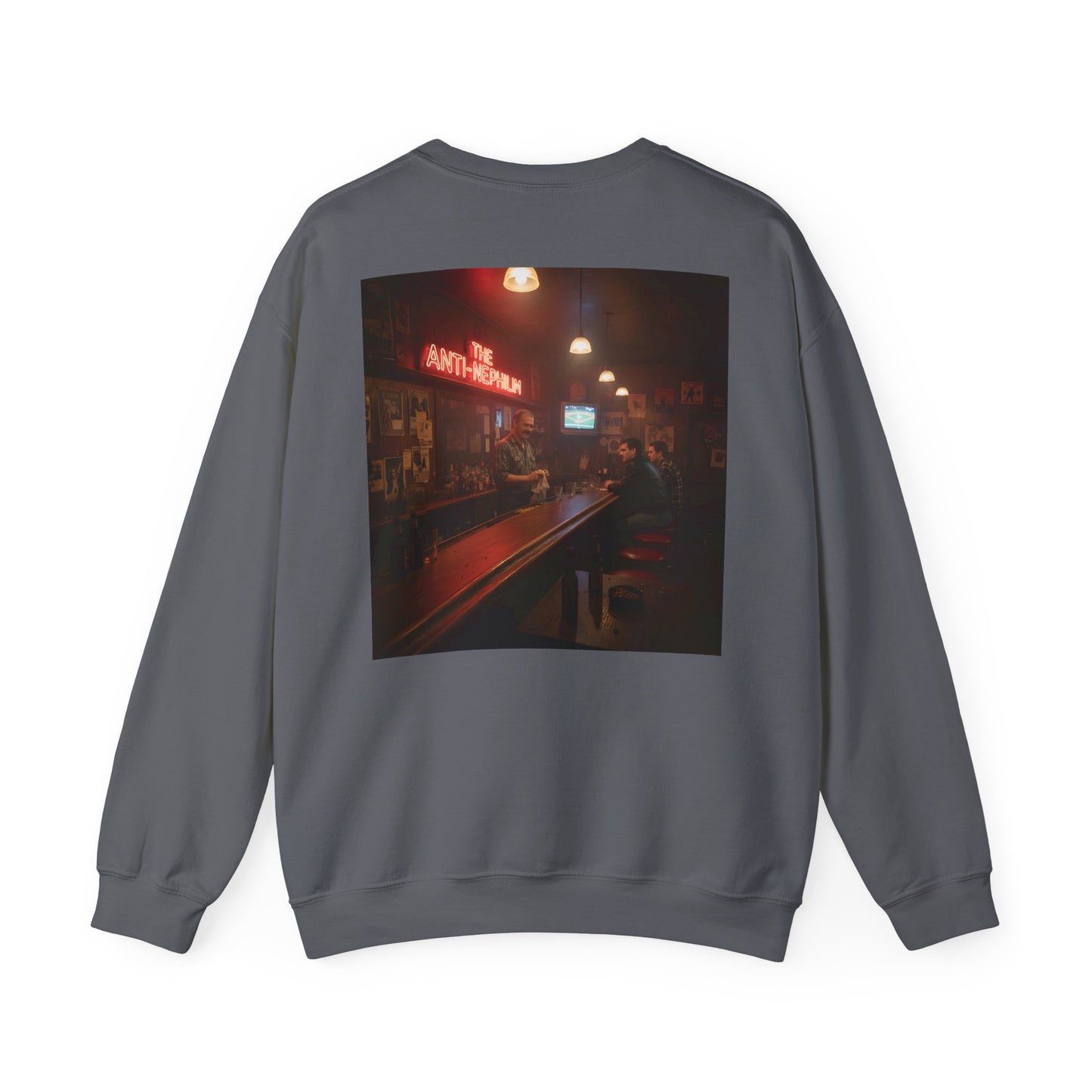 Retro neon dive bar anti nephilim sweatshirt (unisex), Kirk Ave. Apparel