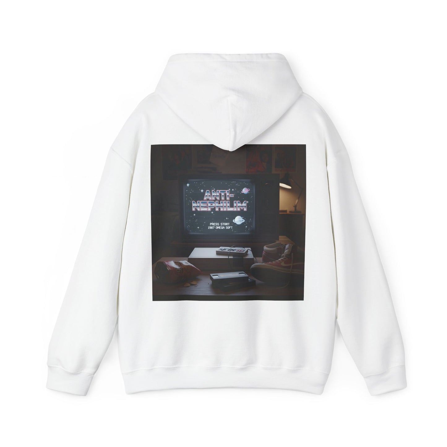 Retro gamer anti-nephilim hoodie (unisex), Kirk Ave. Apparel