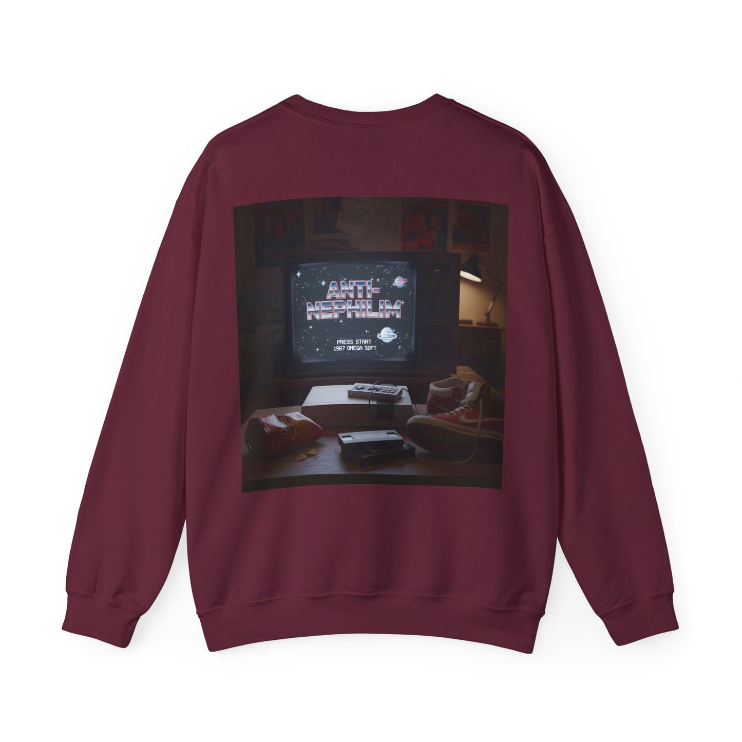 Retro gamer anti-nephilim sweatshirt (unisex), Kirk Ave. Apparel