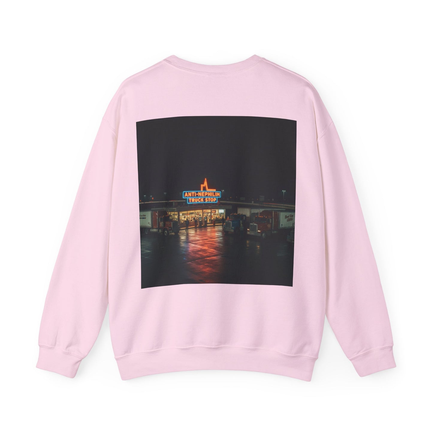 Retro truck stop anti nephilim sweatshirt (unisex), Kirk Ave. Apparel