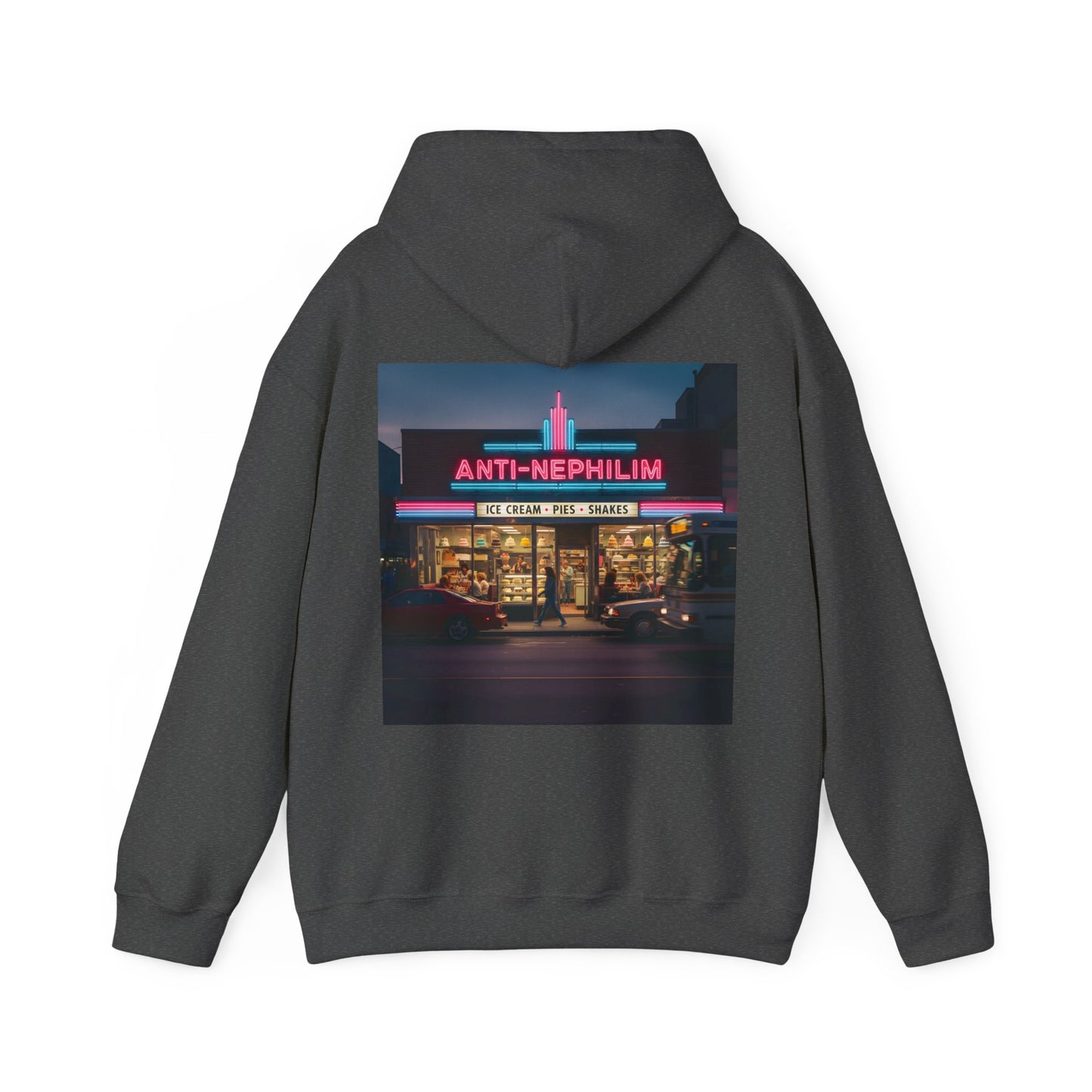 Retro dessert diner anti nephilim hoodie (unisex), Kirk Ave. Apparel