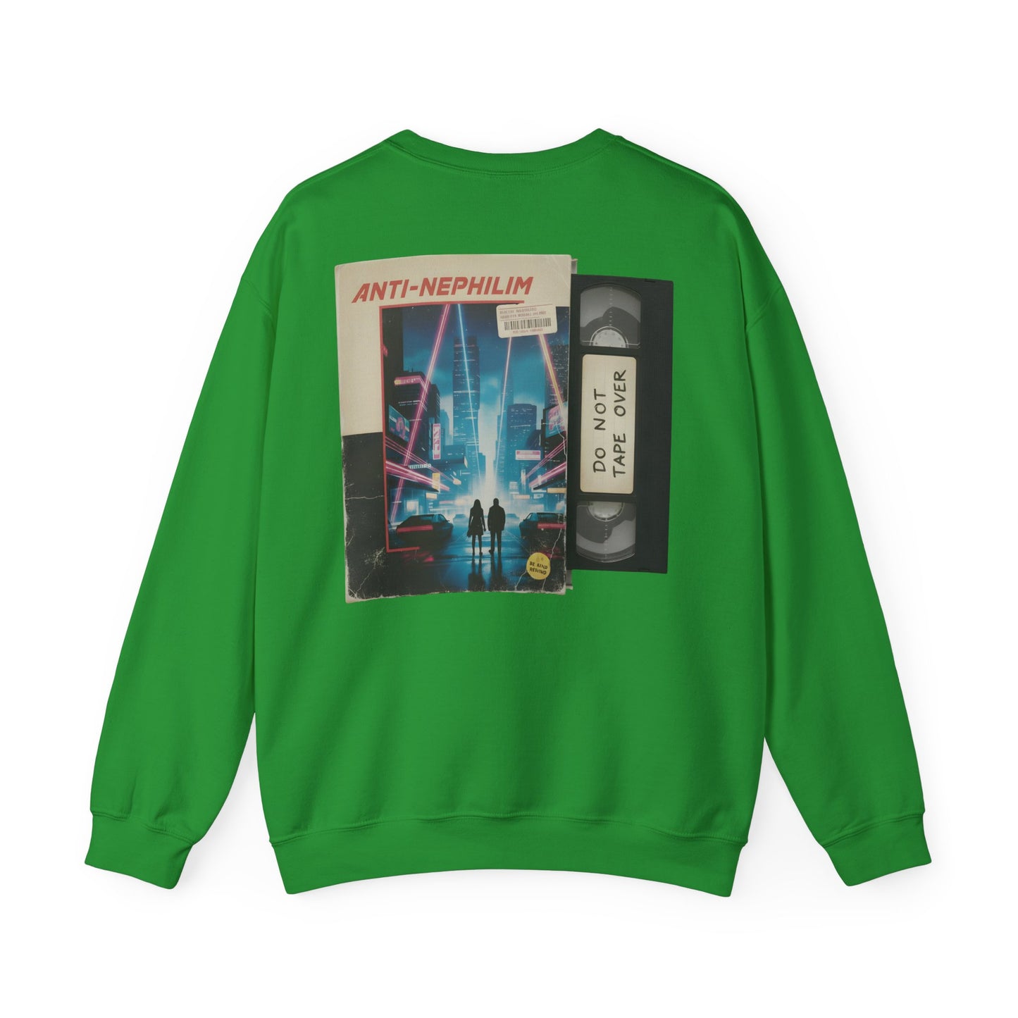 Retro vhs sci-fi anti nephilim sweatshirt (unisex), Kirk Ave. Apparel
