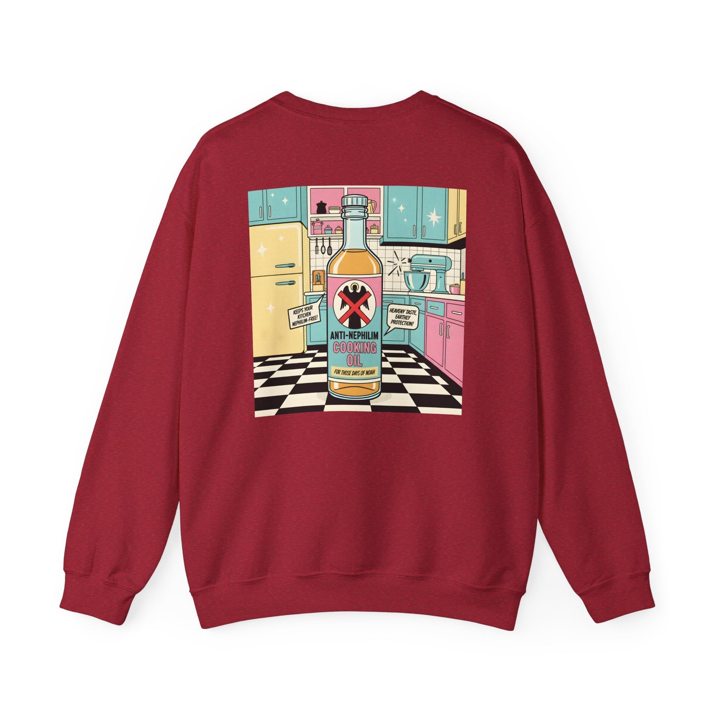 Retro kitchen anti nephilim sweatshirt (unisex), Kirk Ave. Apparel