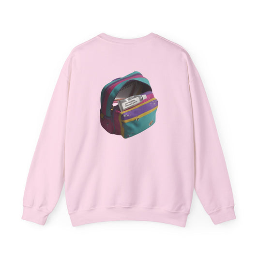 90s schoolbag anti nephilim sweatshirt (unisex), Kirk Ave. Apparel