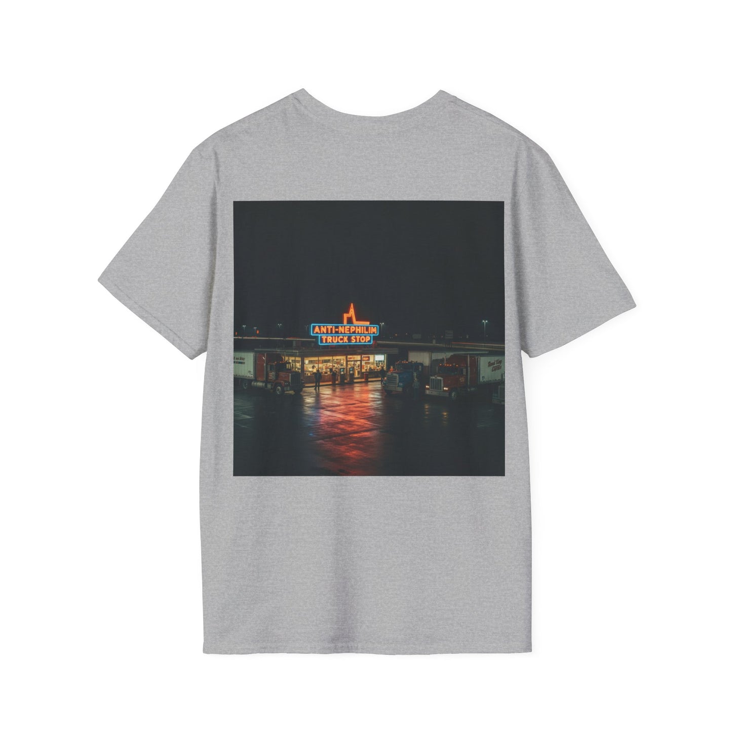 Retro truck stop anti nephilim t shirt (unisex), Kirk Ave. Apparel