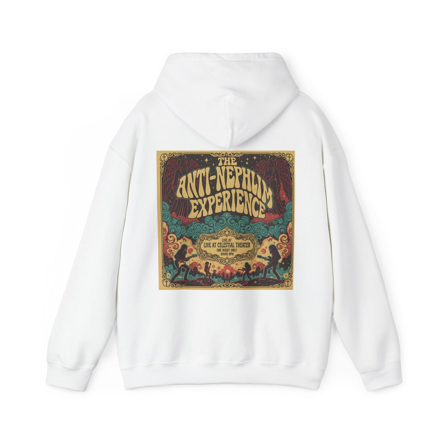 Retro concert poster anti nephilim hoodie (unisex), Kirk Ave. Apparel