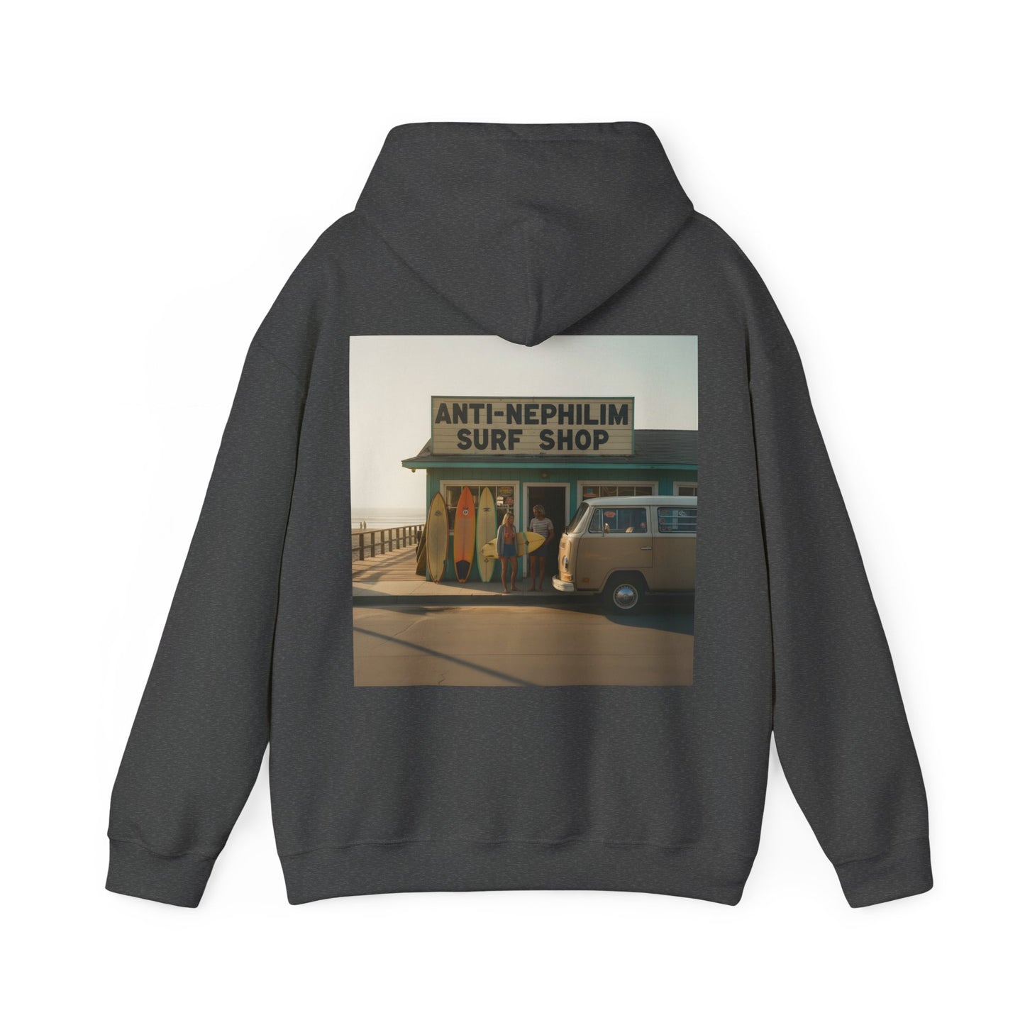 Retro surf anti nephilim hoodie (unisex), Kirk Ave. Apparel