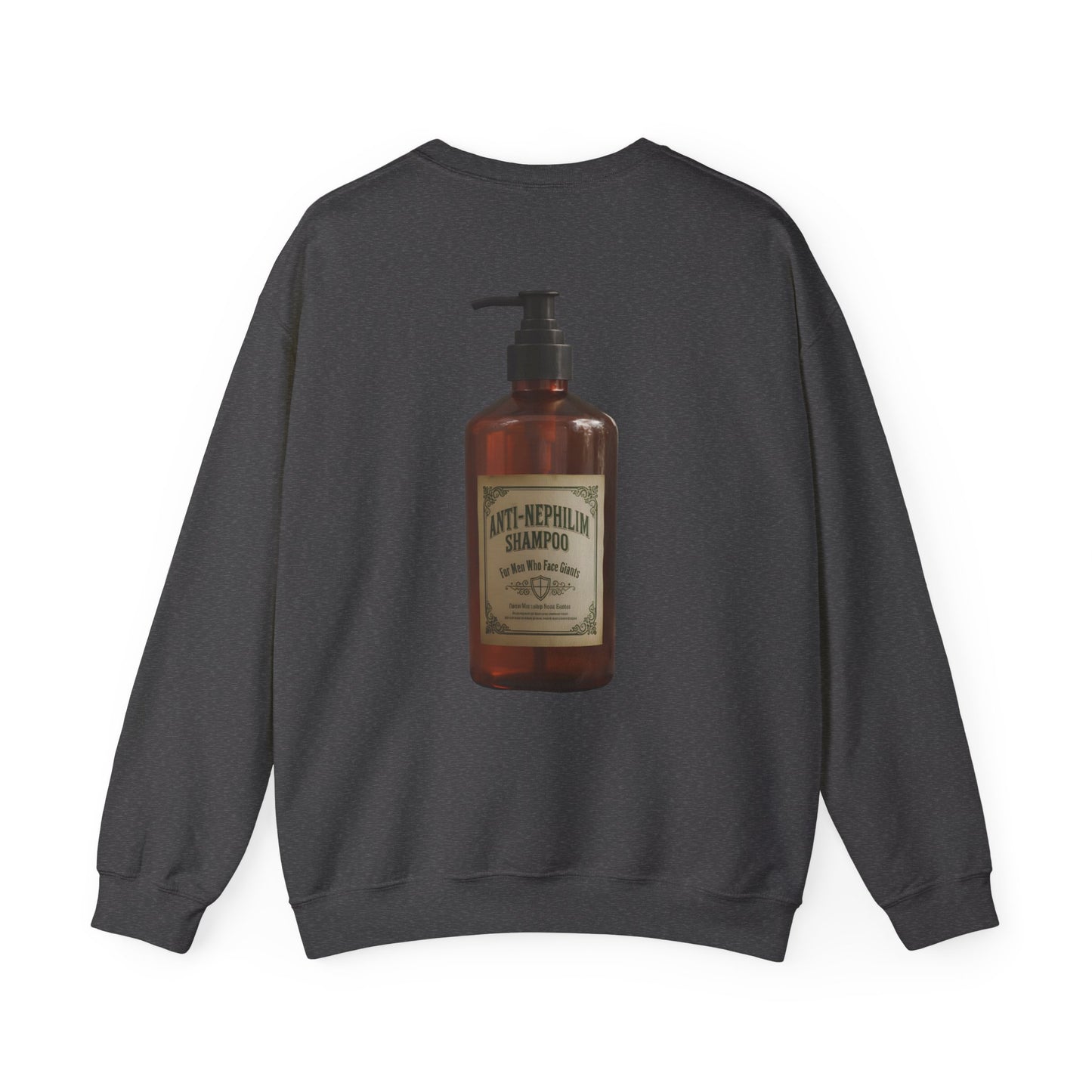 Anti nephilim shampoo sweatshirt (unisex), Kirk Ave. Apparel