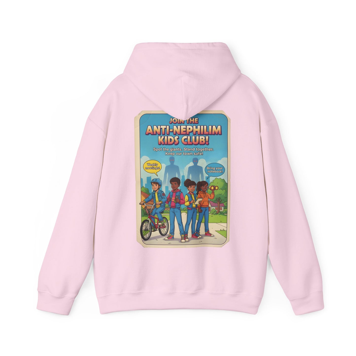 Retro anti nephilim kids club hoodie (unisex), Kirk Ave. Apparel