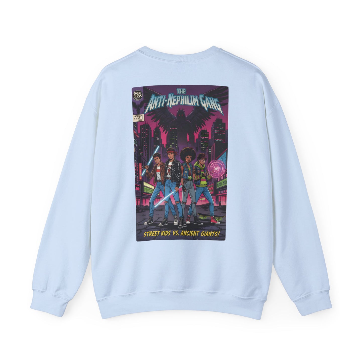 Retro comic anti nephilim sweatshirt (unisex), Kirk Ave. Apparel