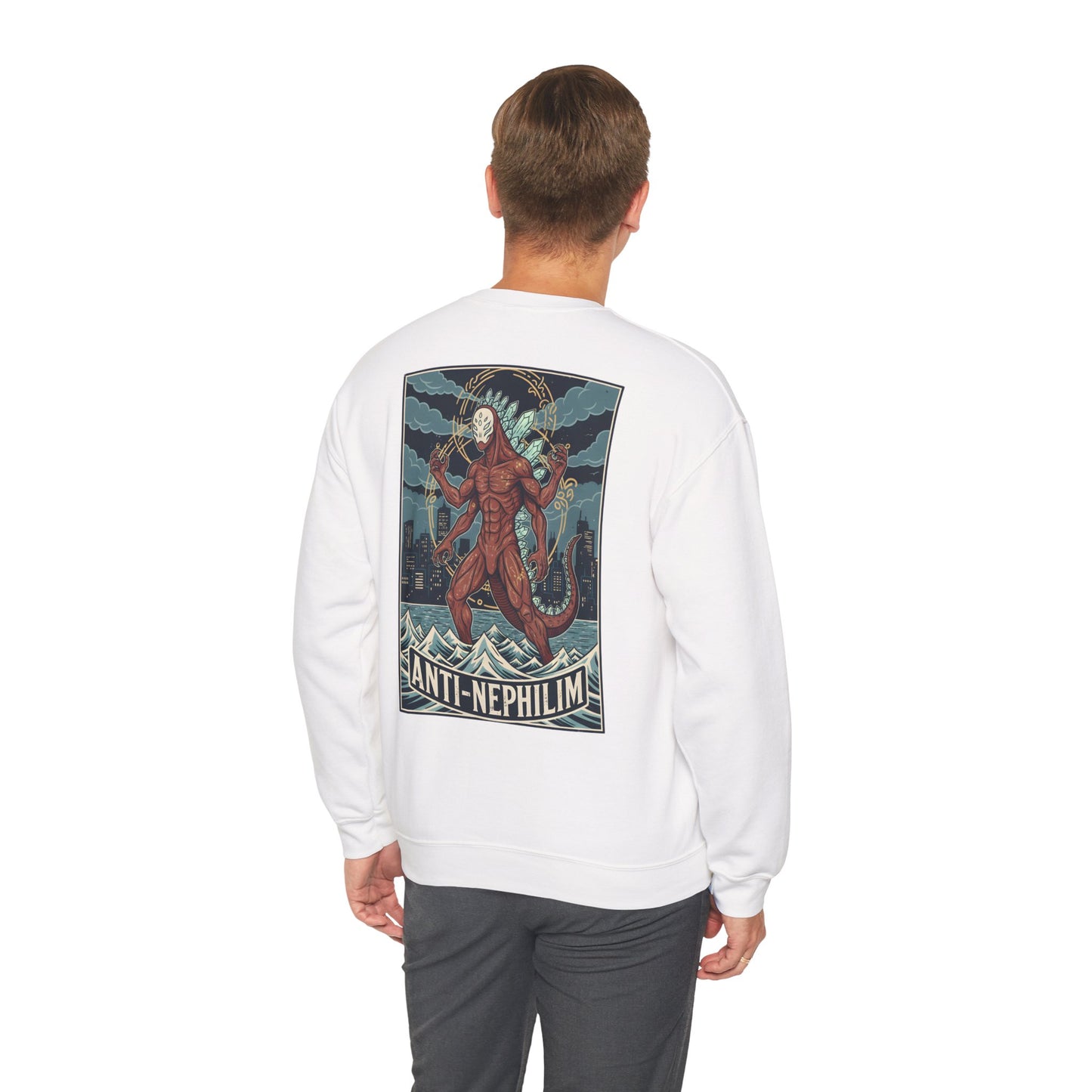 Kaiju anti nephilim sweatshirt (unisex), Kirk Ave. Apparel