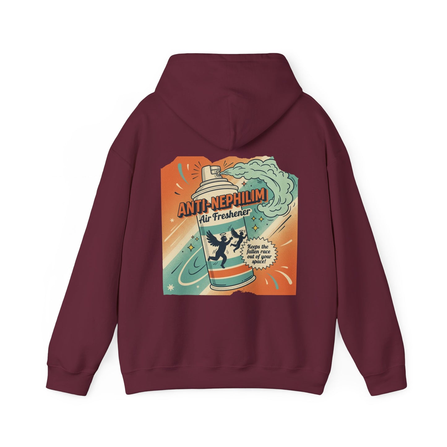 Retro anti nephilim air freshener hoodie (unisex), Kirk Ave. Apparel