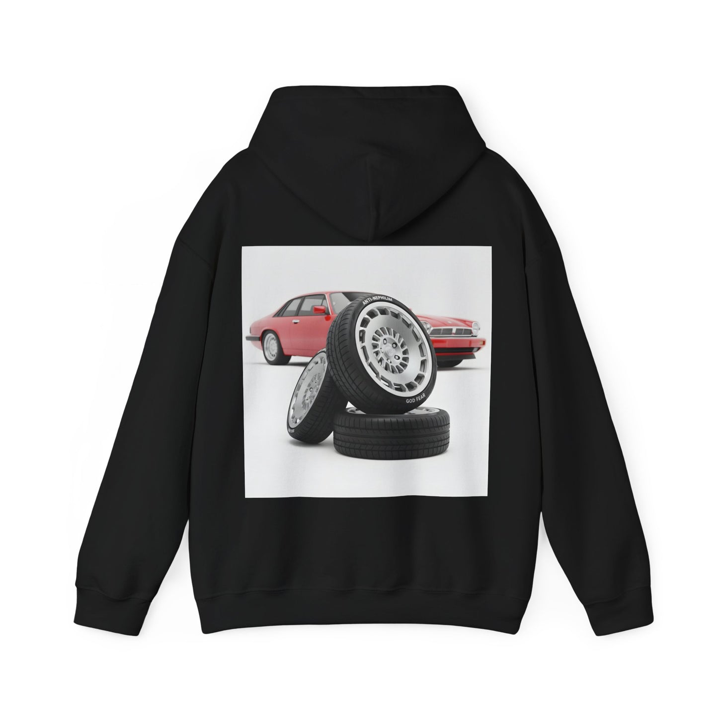 Retro sports car anti nephilim hoodie (unisex), Kirk Ave. Apparel