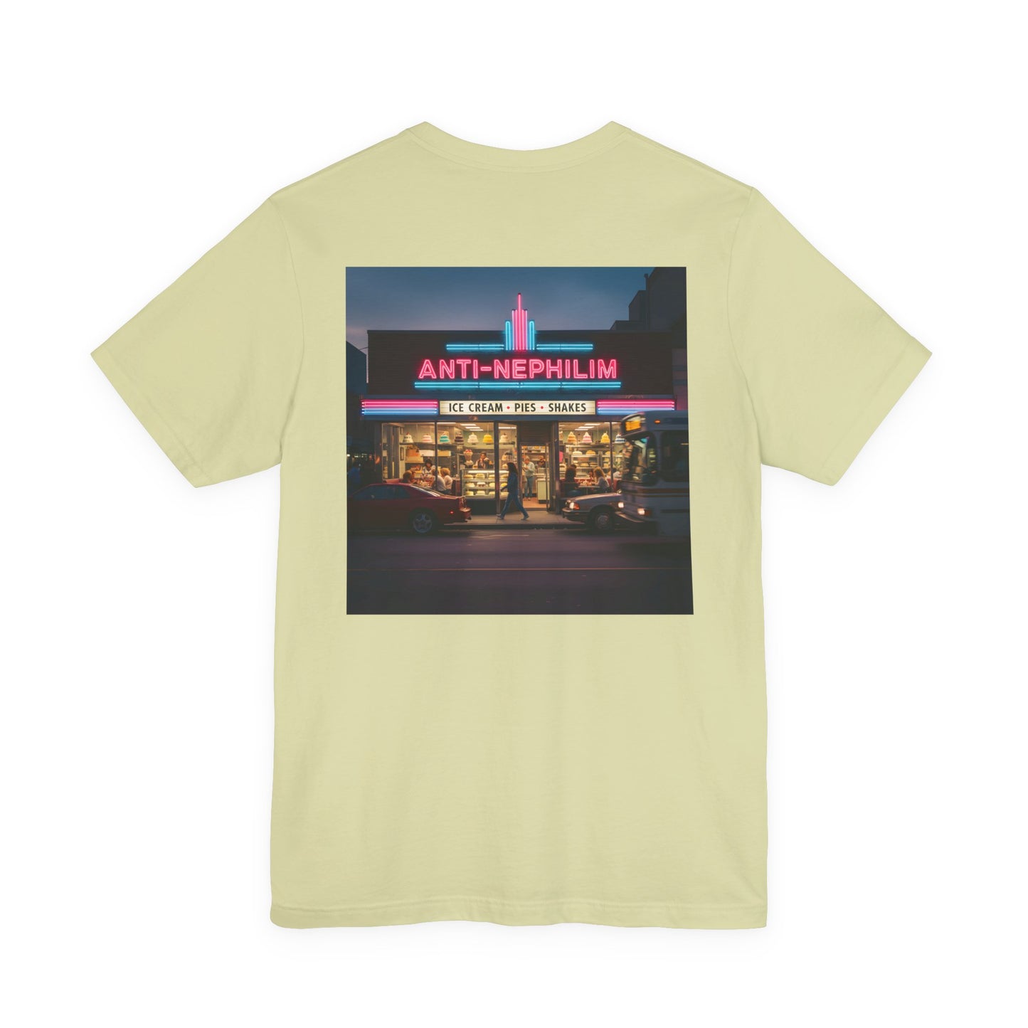 Retro dessert diner anti nephilim t-shirt (unisex), Kirk Ave. Apparel