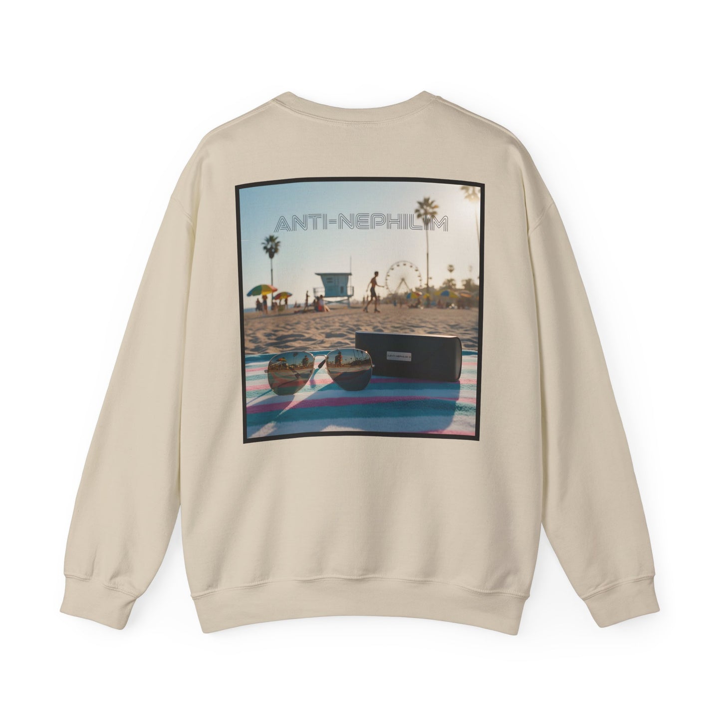 Beach shades anti nephilim sweatshirt, Kirk Ave. Apparel