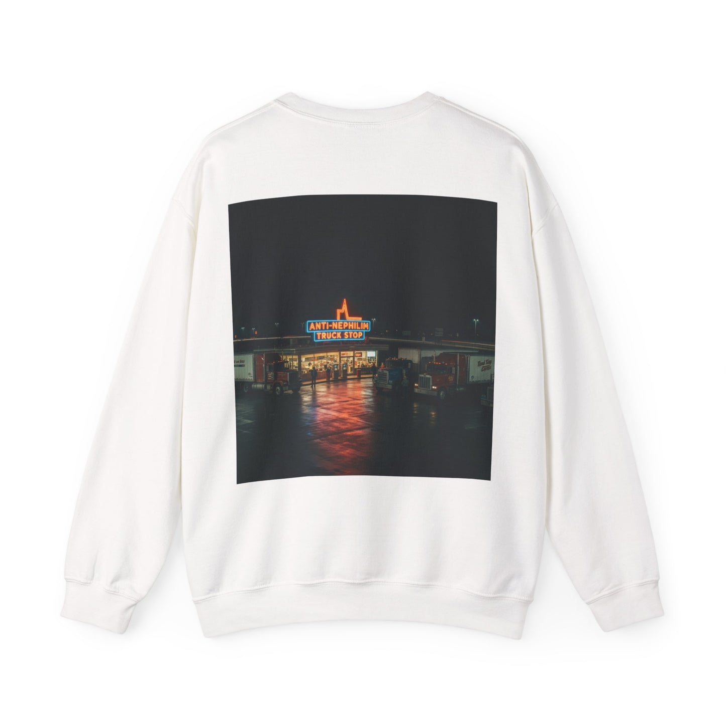 Retro truck stop anti nephilim sweatshirt (unisex), Kirk Ave. Apparel