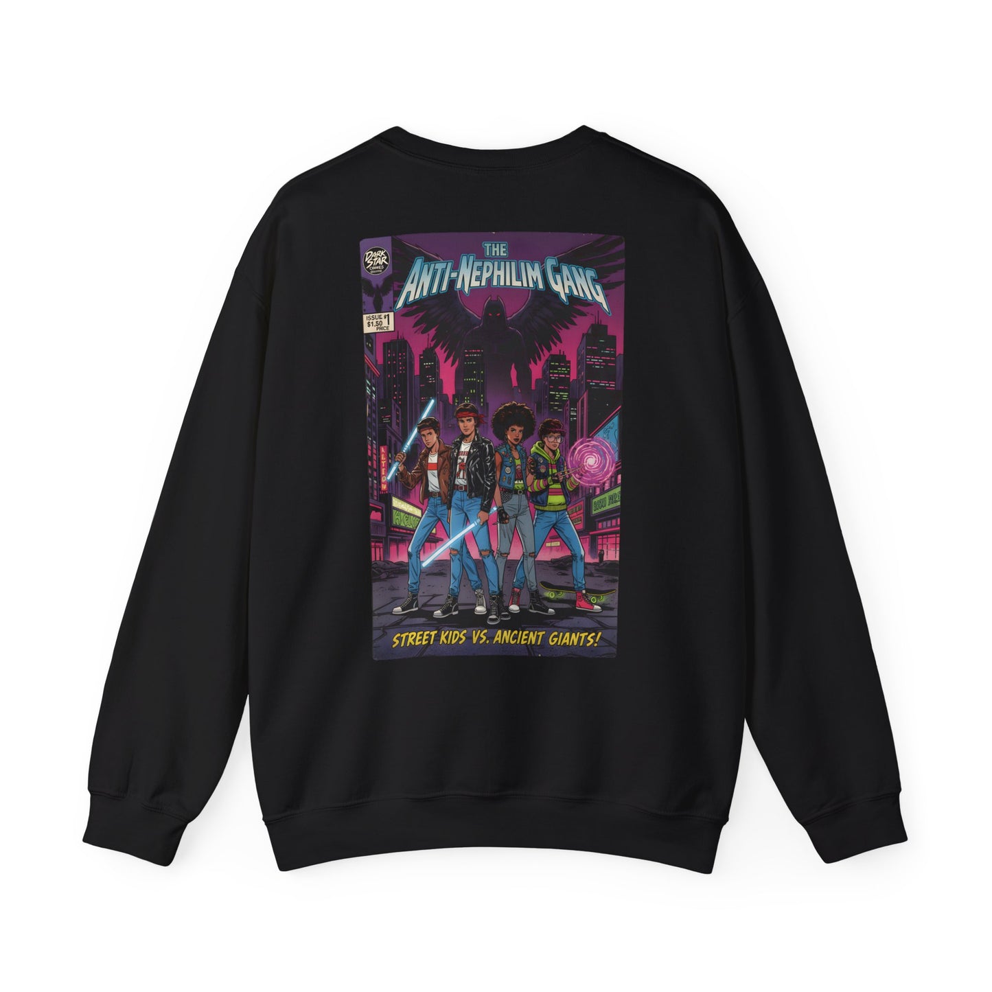Retro comic anti nephilim sweatshirt (unisex), Kirk Ave. Apparel
