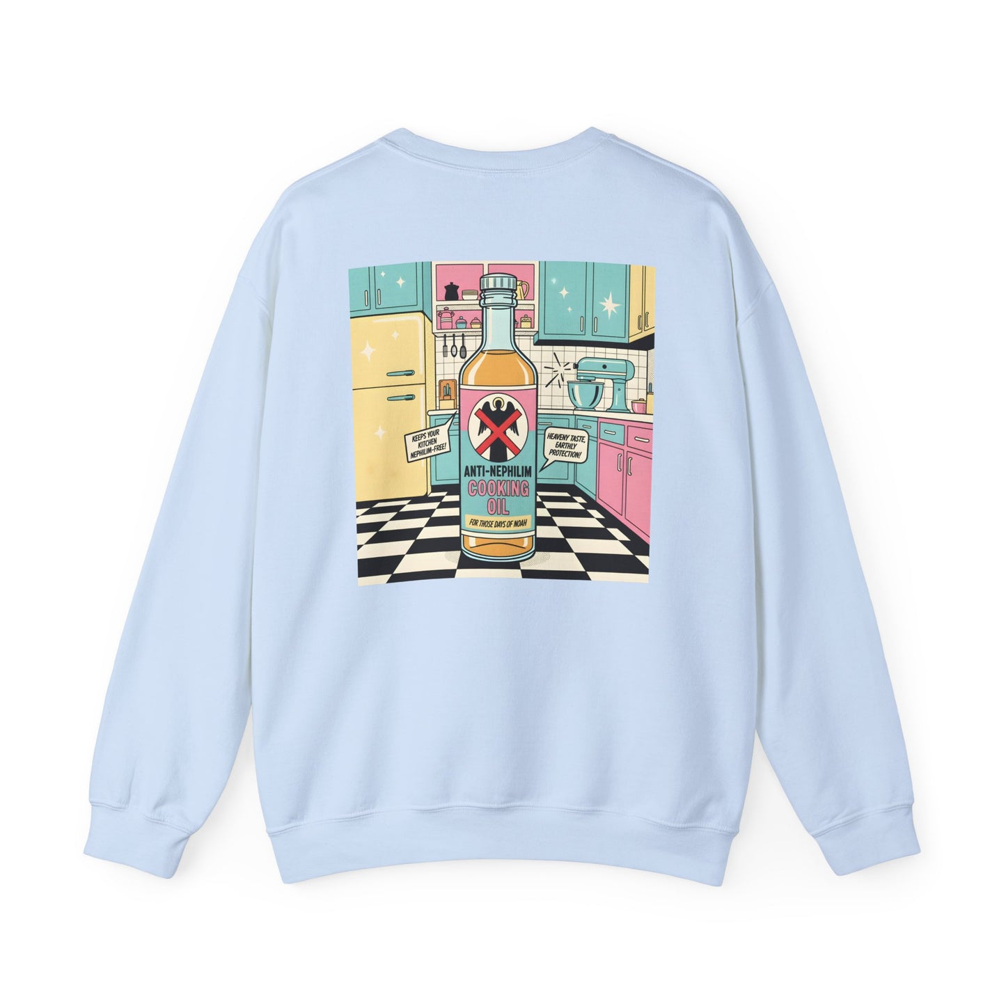 Retro kitchen anti nephilim sweatshirt (unisex), Kirk Ave. Apparel