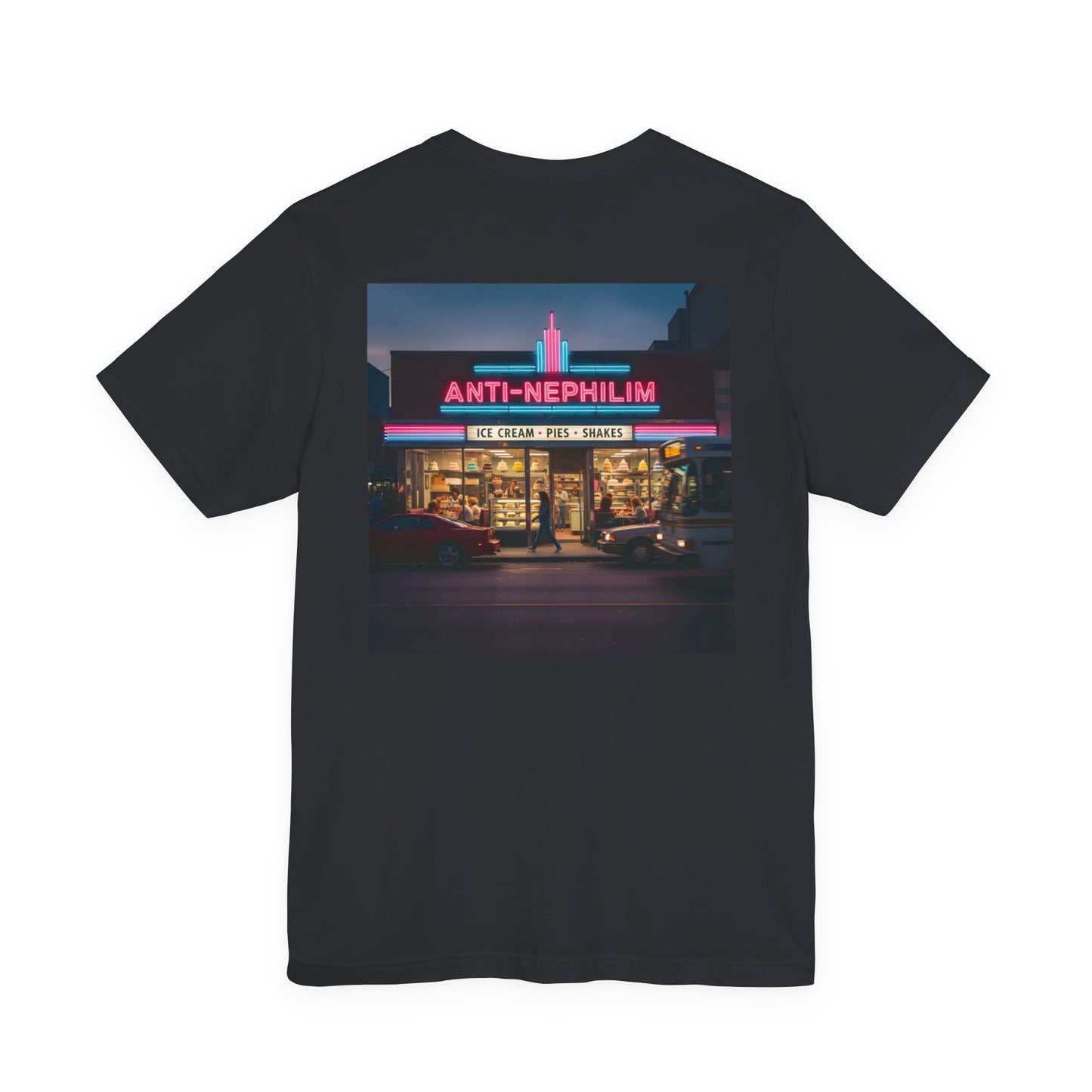 Retro dessert diner anti nephilim t-shirt (unisex), Kirk Ave. Apparel