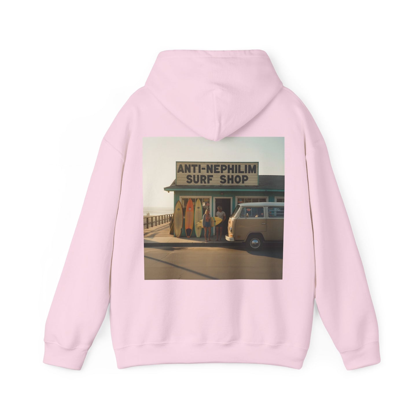 Retro surf anti nephilim hoodie (unisex), Kirk Ave. Apparel