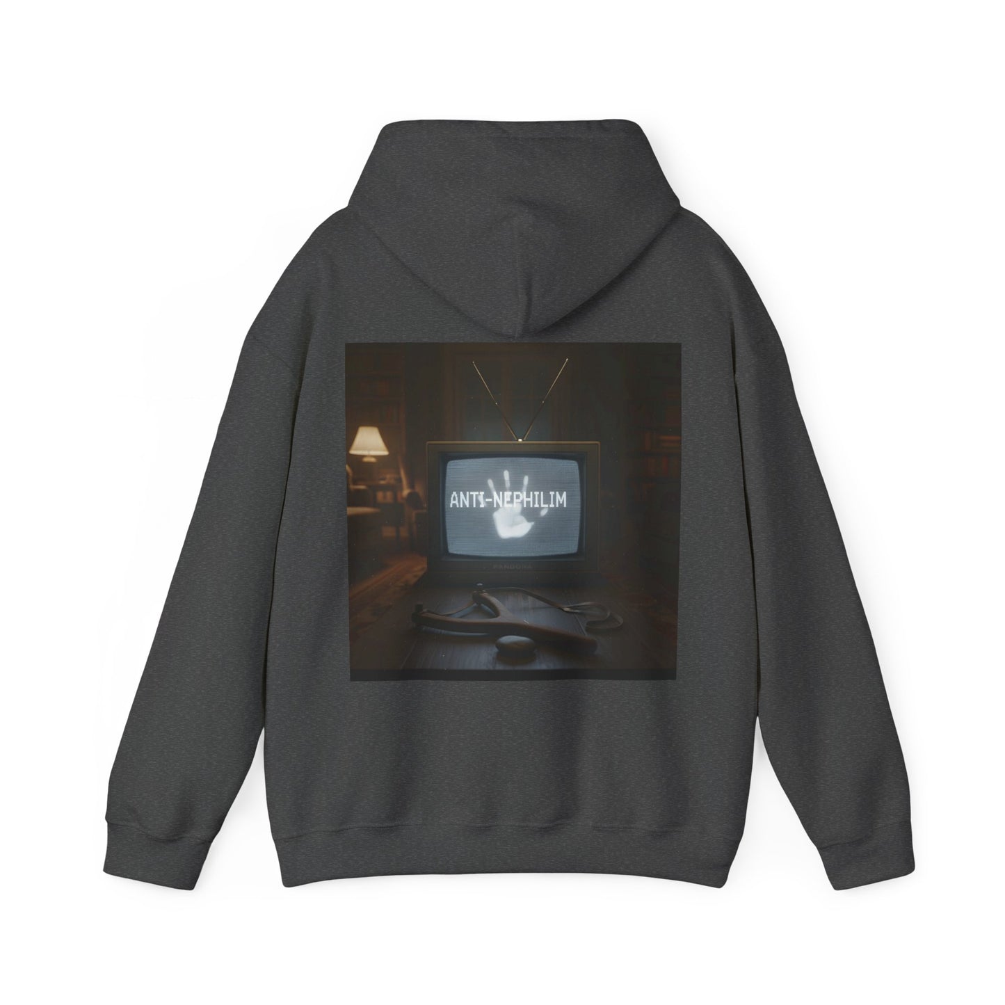 Retro TV anti nephilim hoodie (unisex), Kirk Ave. Apparel