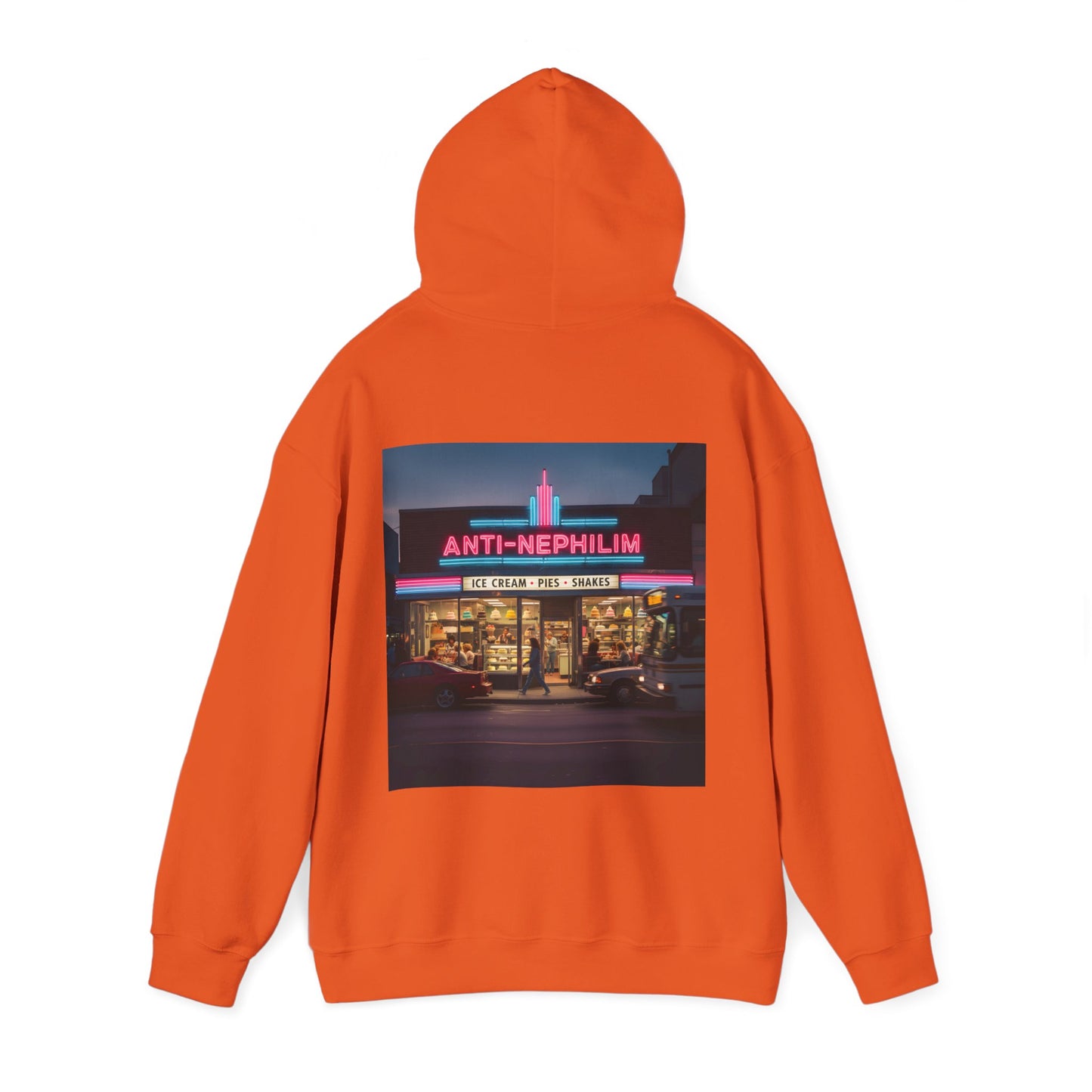 Retro dessert diner anti nephilim hoodie (unisex), Kirk Ave. Apparel