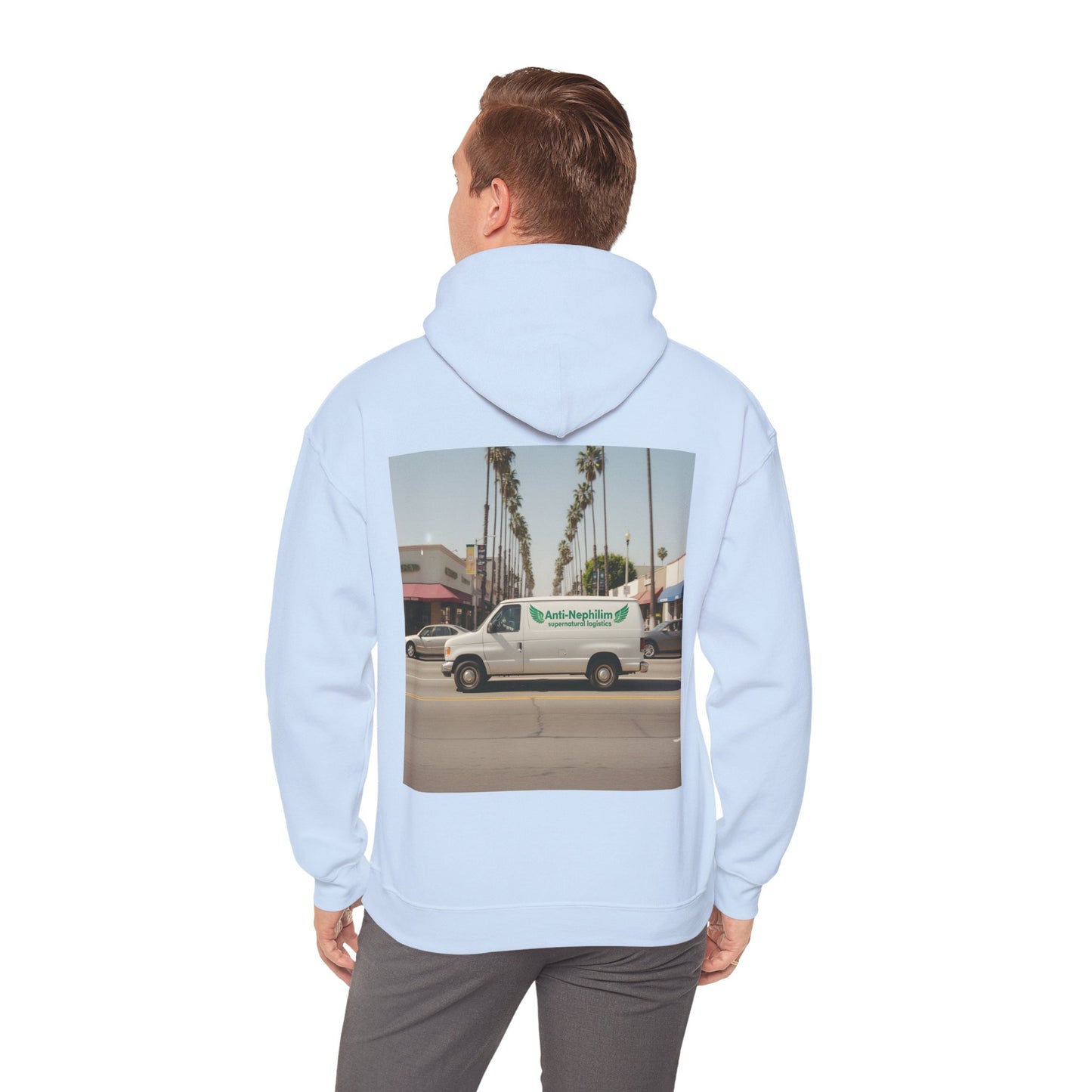 90s California Van anti-nephilim hoodie (unisex), Kirk Ave. Apparel