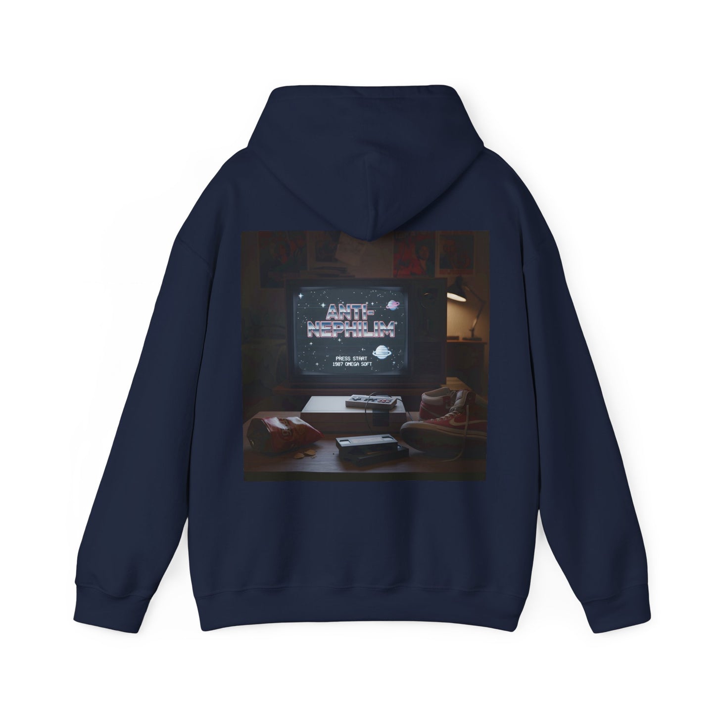 Retro gamer anti-nephilim hoodie (unisex), Kirk Ave. Apparel