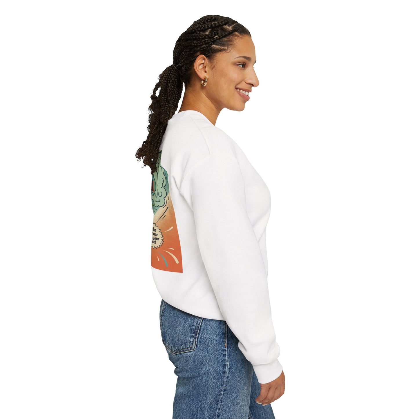 Retro anti nephilim air freshener sweatshirt (unisex), Kirk Ave. Apparel