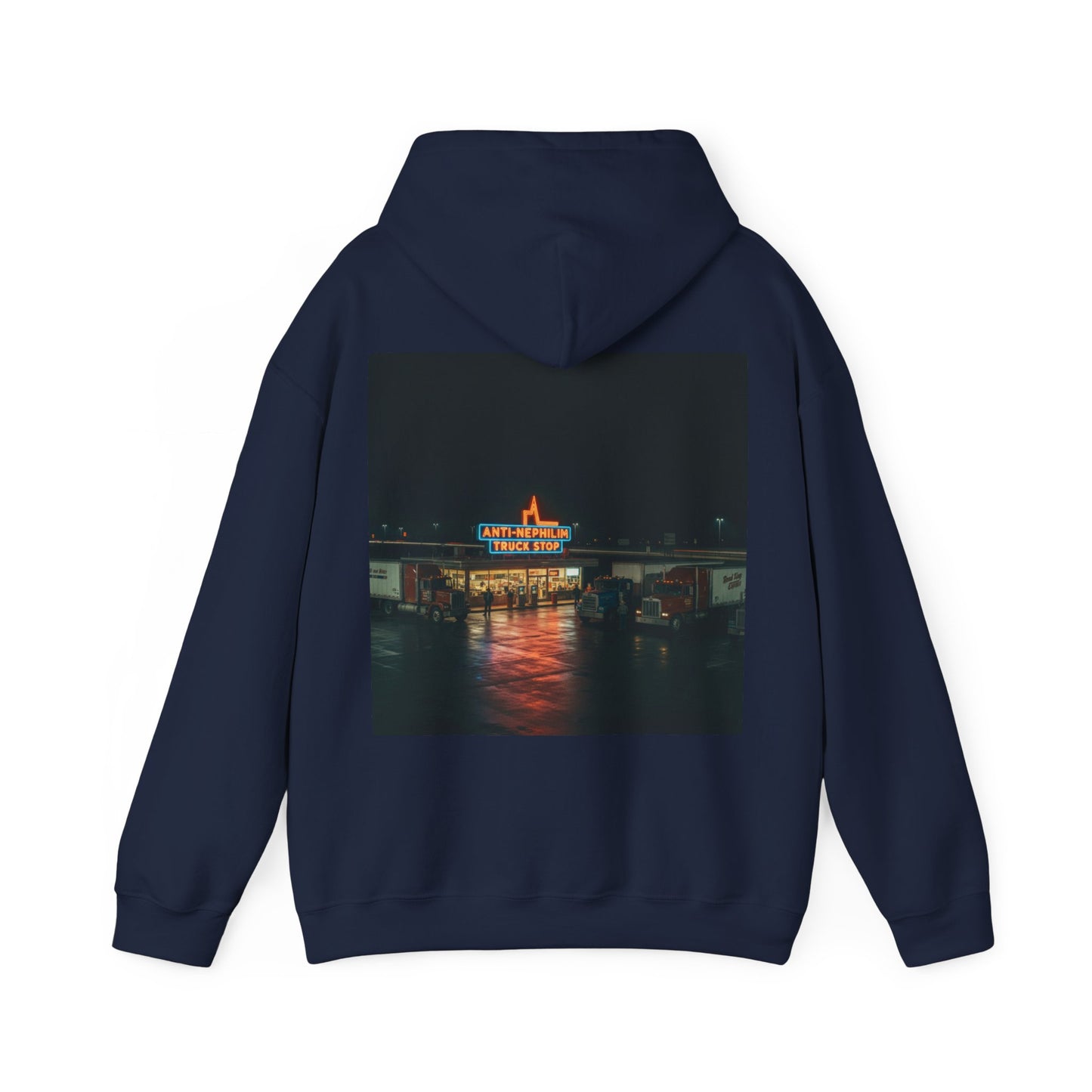 Retro truck stop anti nephilim hoodie (unisex), Kirk Ave. Apparel