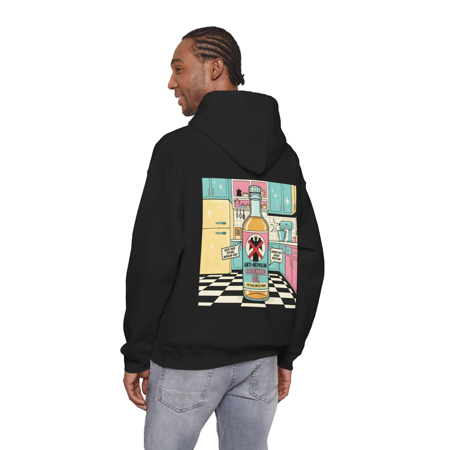 Retro kitchen anti nephilim hoodie (unisex), Kirk Ave. Apparel