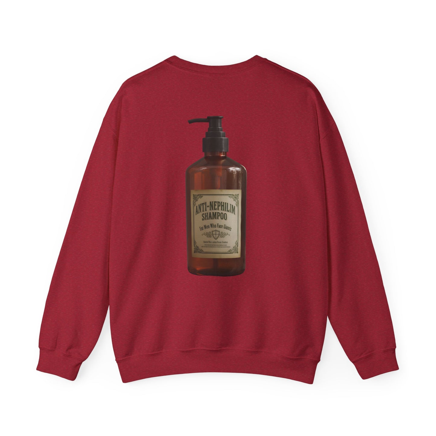 Anti nephilim shampoo sweatshirt (unisex), Kirk Ave. Apparel