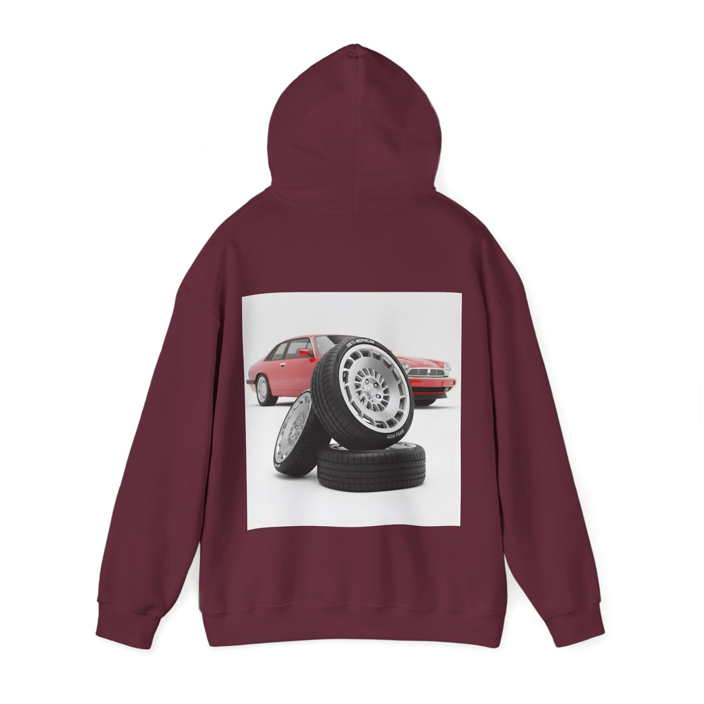 Retro sports car anti nephilim hoodie (unisex), Kirk Ave. Apparel